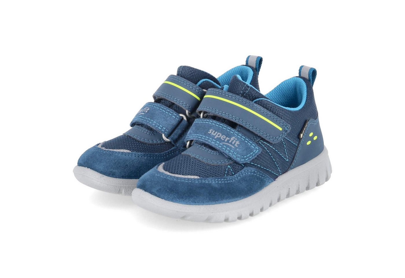 Superfit Superfit 1-006182-8050 Jungen Synthetik, Leder & Textil blue Slipper