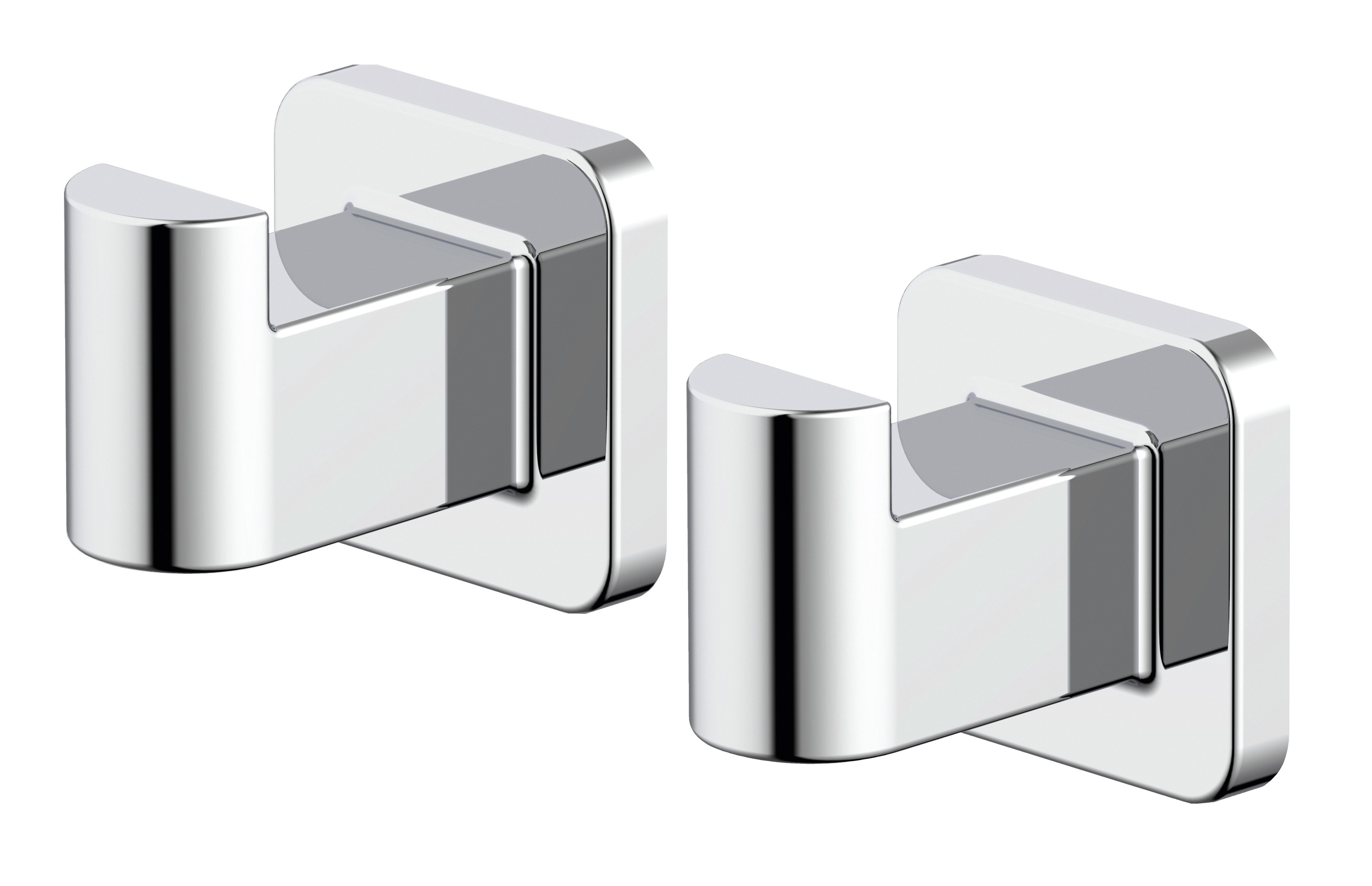 Lenz Handtuchhaken HYGGE, Badezimmer, (Packung, 2-St., 2 Stk), VARO eckig