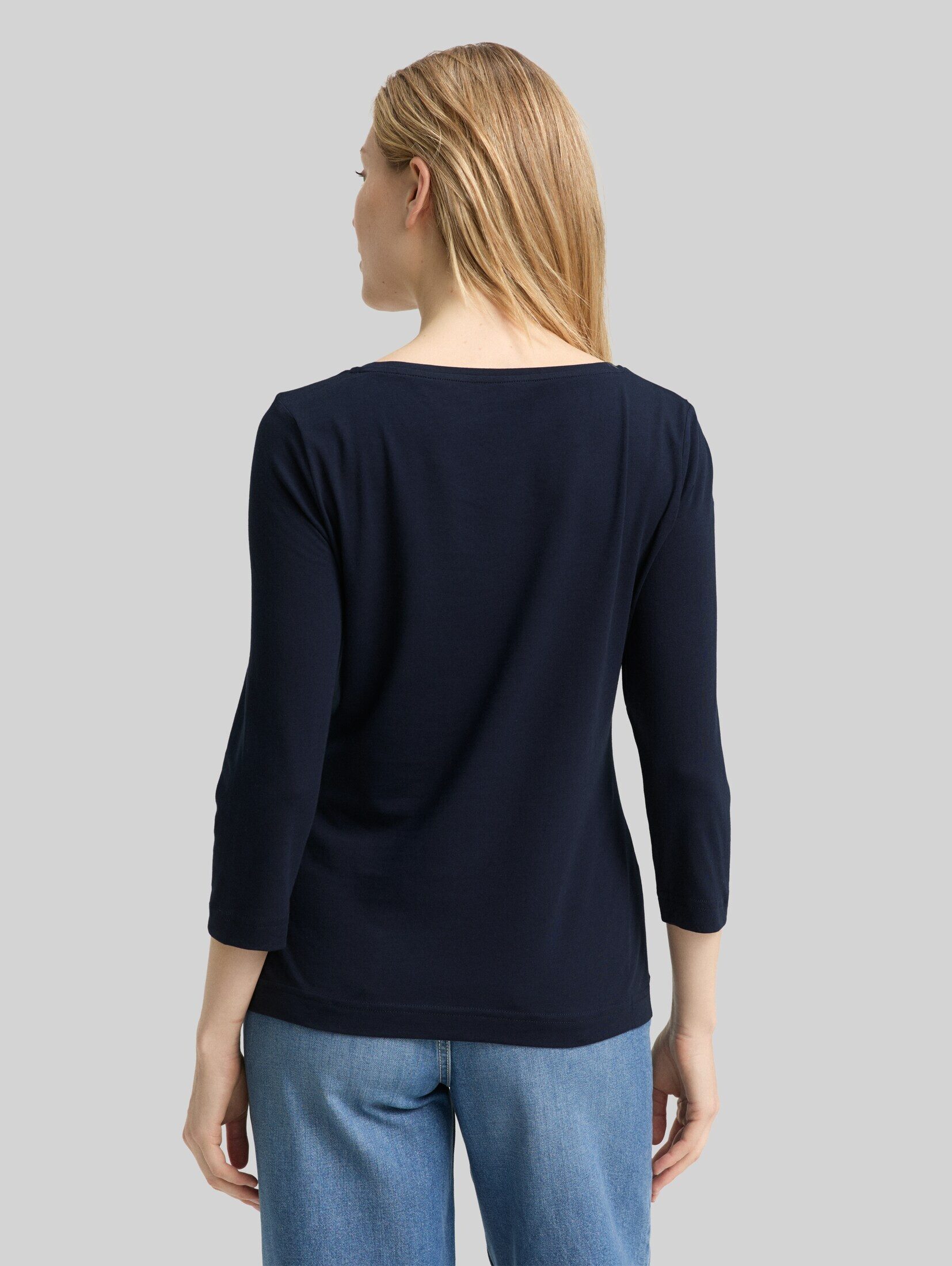 TOM TAILOR 3/4-Arm-Shirt T-Shirt Langarmshirt mit Print