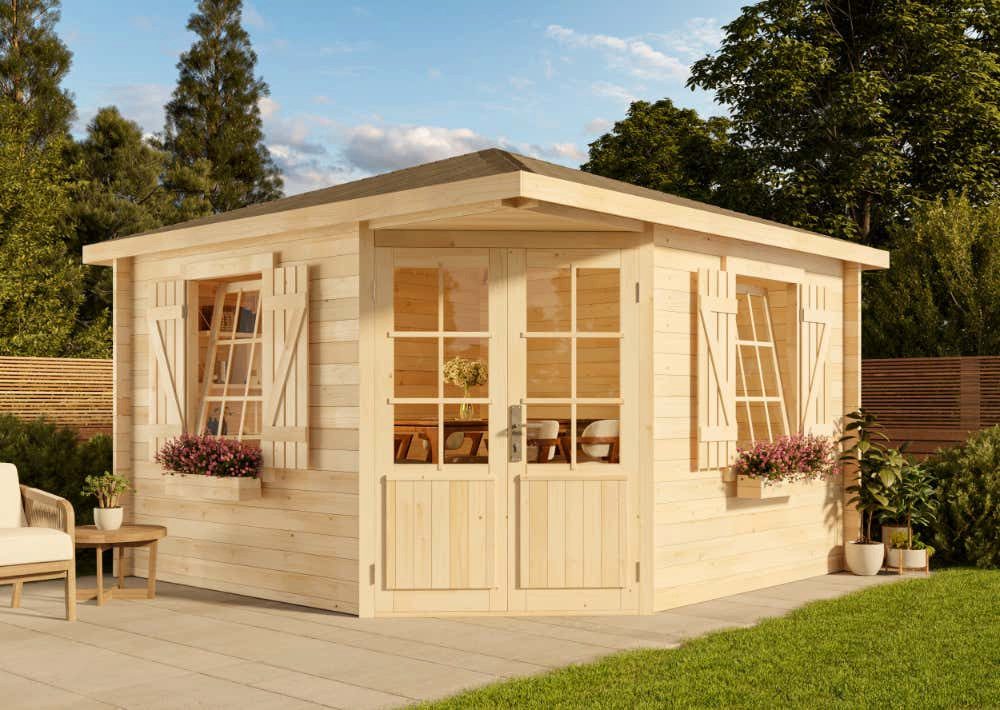 Alpholz Gartenhaus Holz 5-Eck Monica Royal, günstig online kaufen