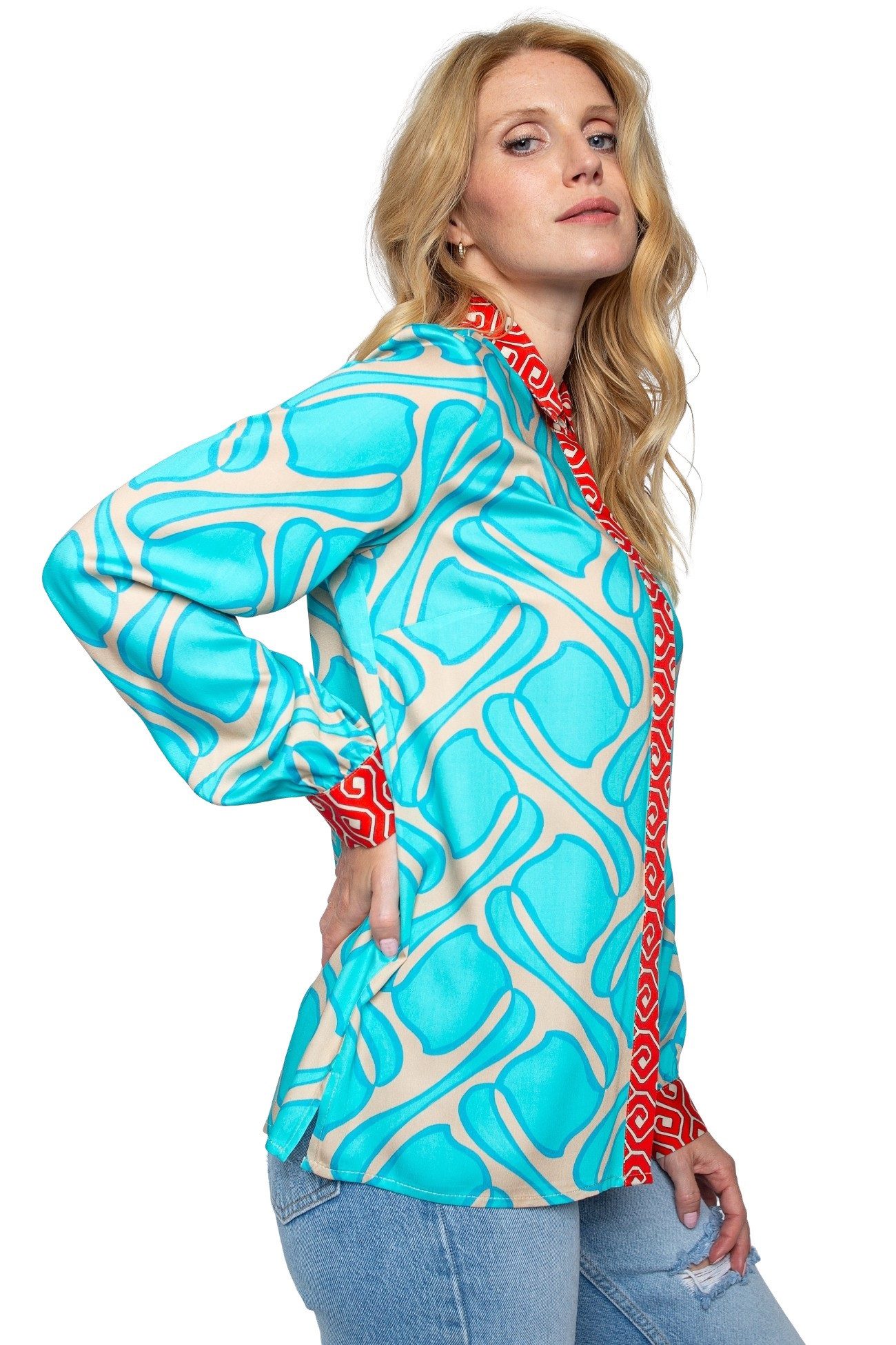 Emily Van Den Bergh Schlupfbluse Damenbluse 8484-410