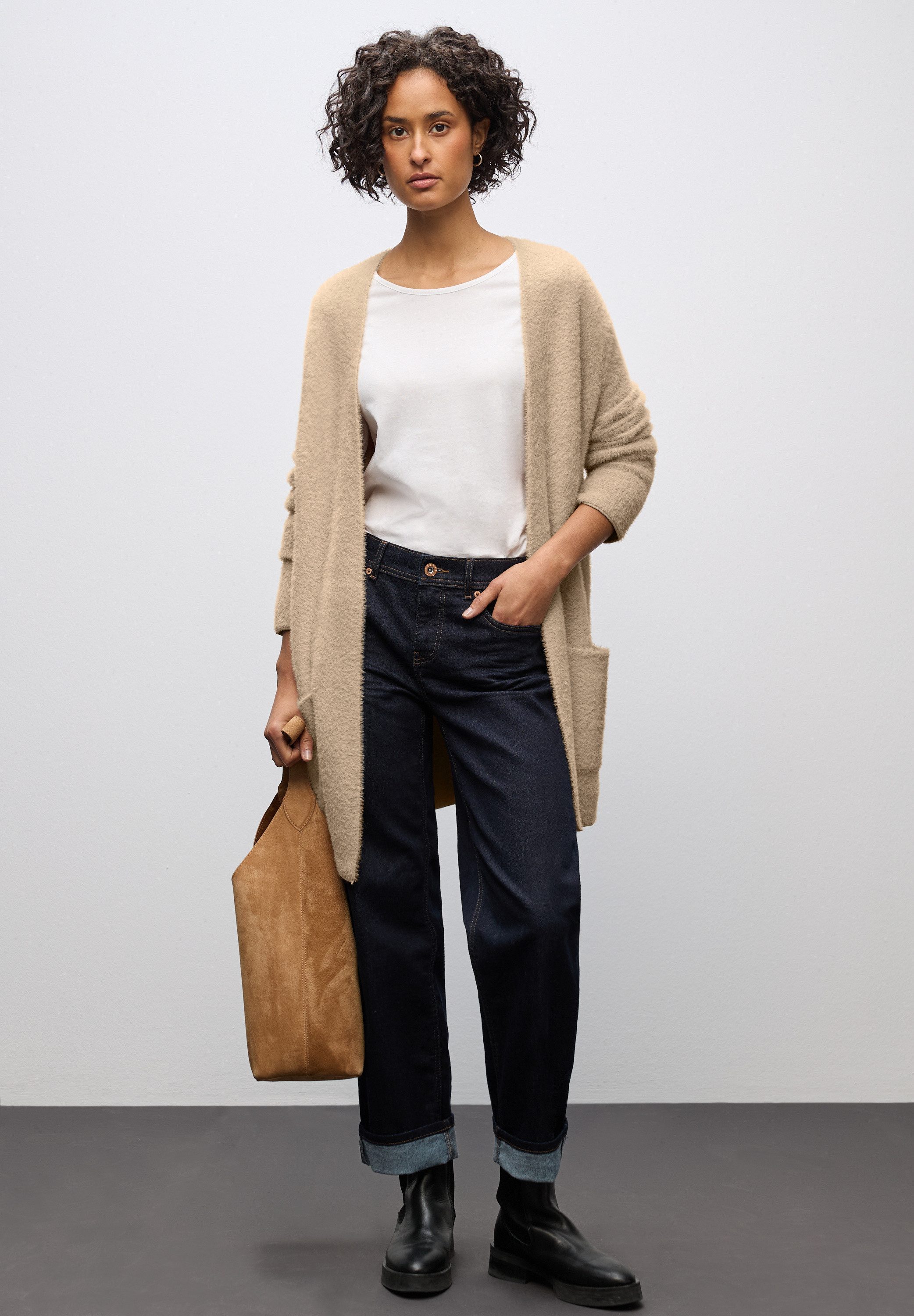 STREET ONE Strickjacke mit aufgenähten Taschen günstig online kaufen