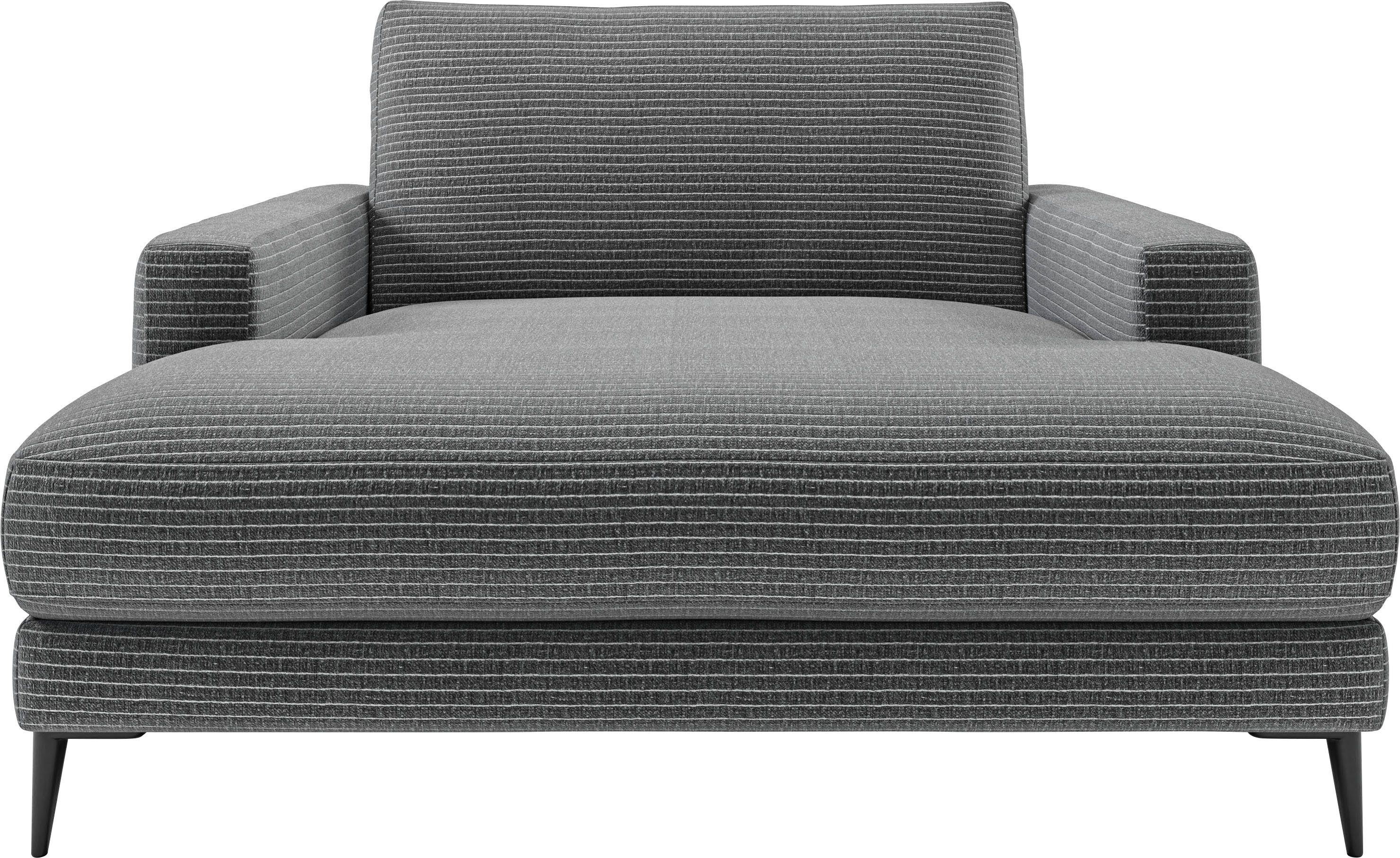Home affaire Chaiselongue Downtown Loungemöbel zum Relaxen, B/T/H: 132/170/84 cm, auch in Bouclé, Cord und Easy care - leicht mir Wasser zu reinigen