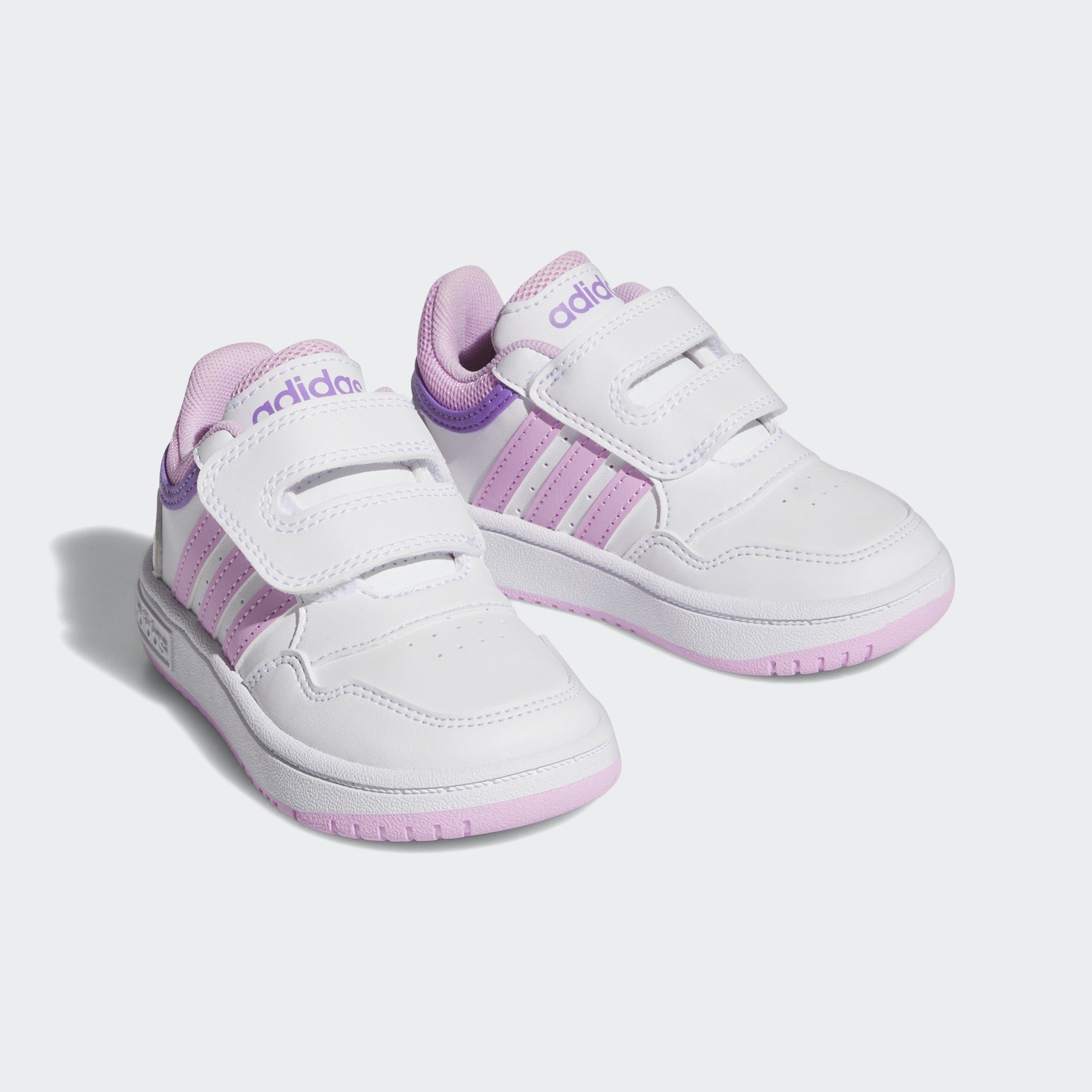 adidas Sportswear HOOPS Sneaker Cloud White / Bliss Lilac / Violet Fusion