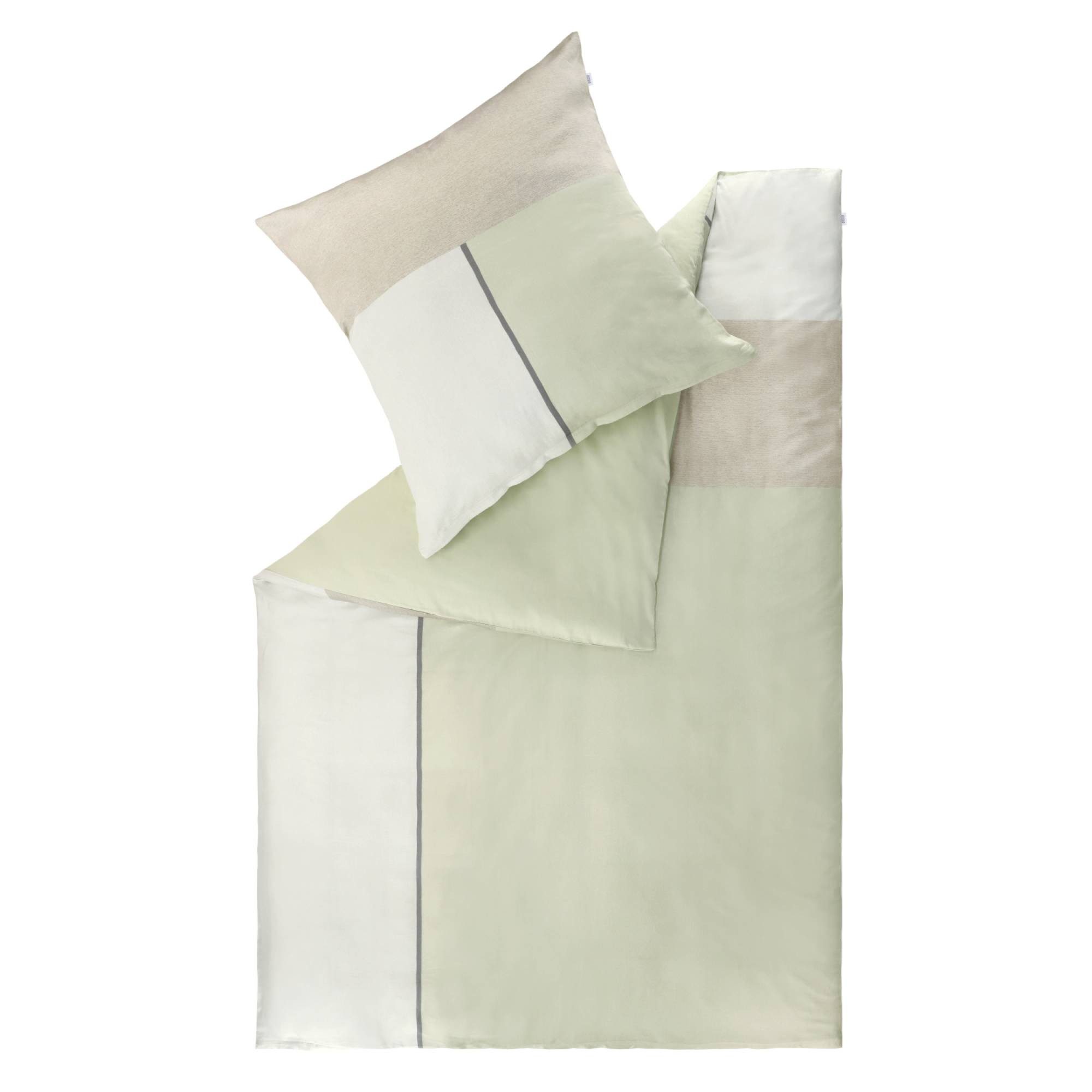 SCHÖNER WOHNEN-Kollektion Bettwäsche SATIN Satin Bettwäsche, Baumwolle, 1 teilig, 135 x 200 cm in Grün