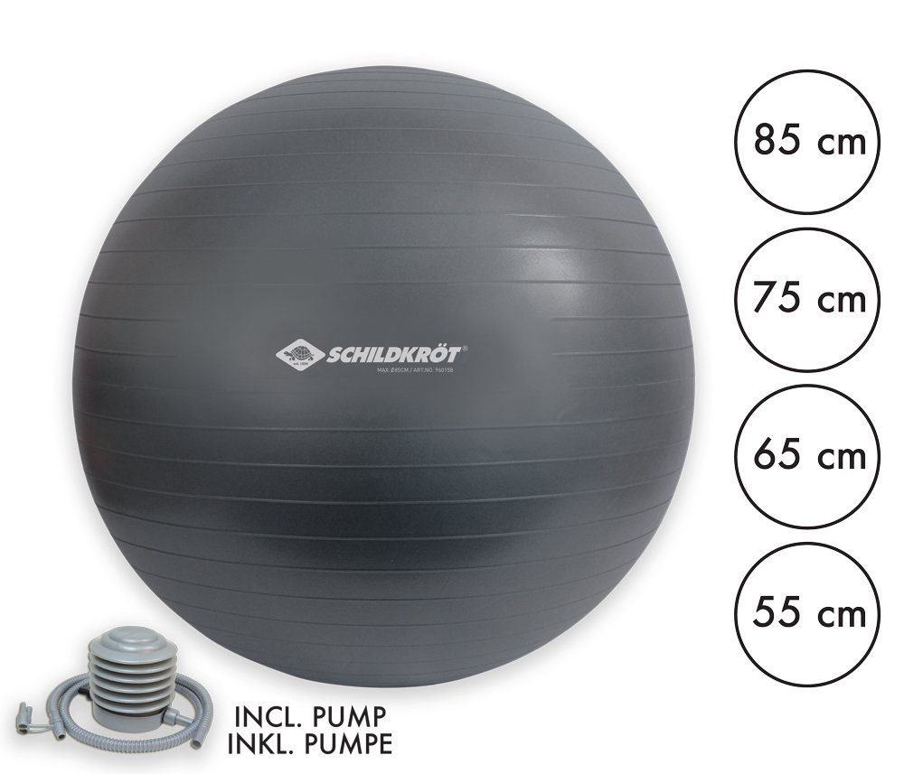 Schildkröt-Fitness Gymnastikball GYMNASTIKBALL 75 cm, (anthracite)