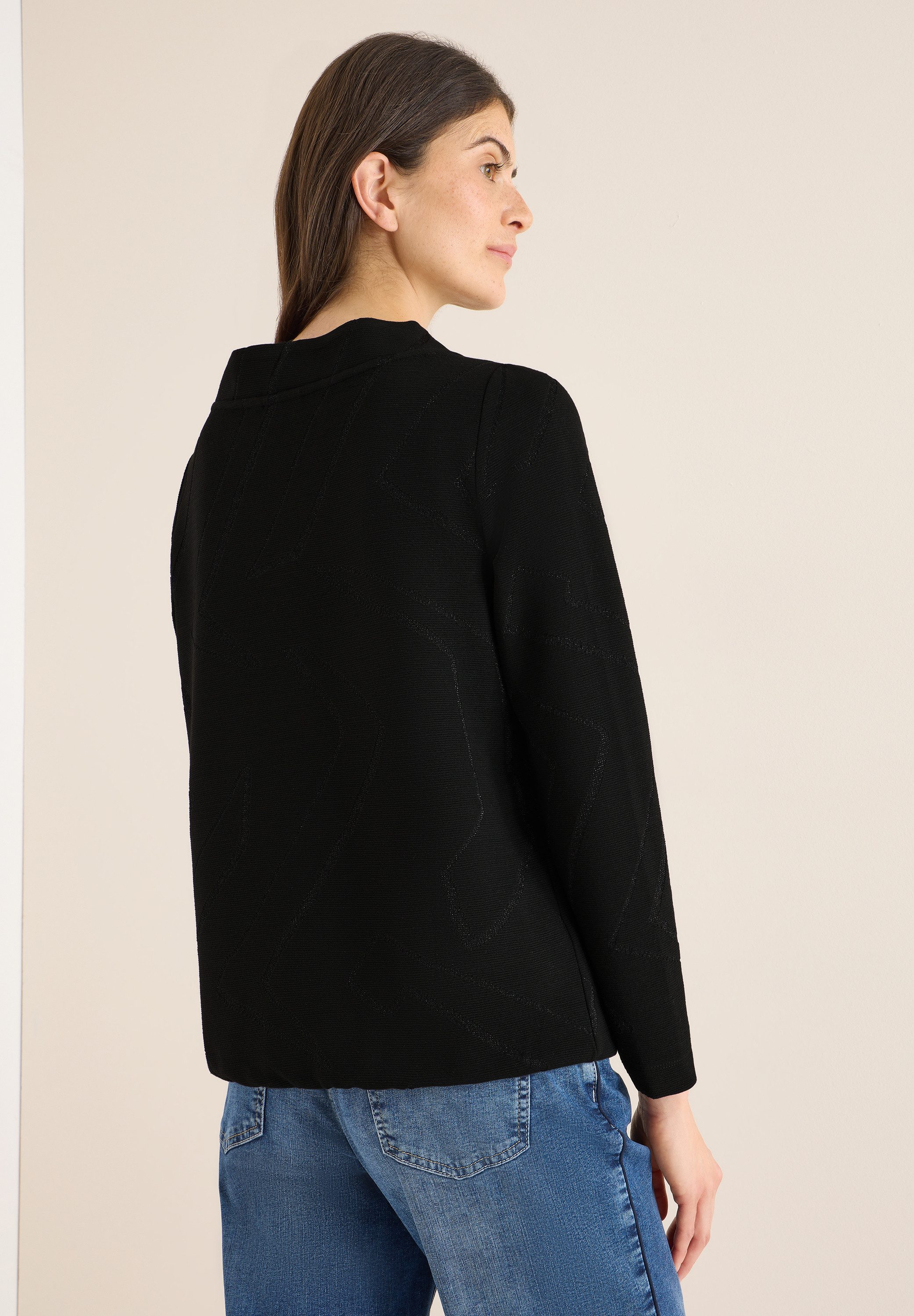 CECIL Langarmshirt aus softem Materialmix günstig online kaufen