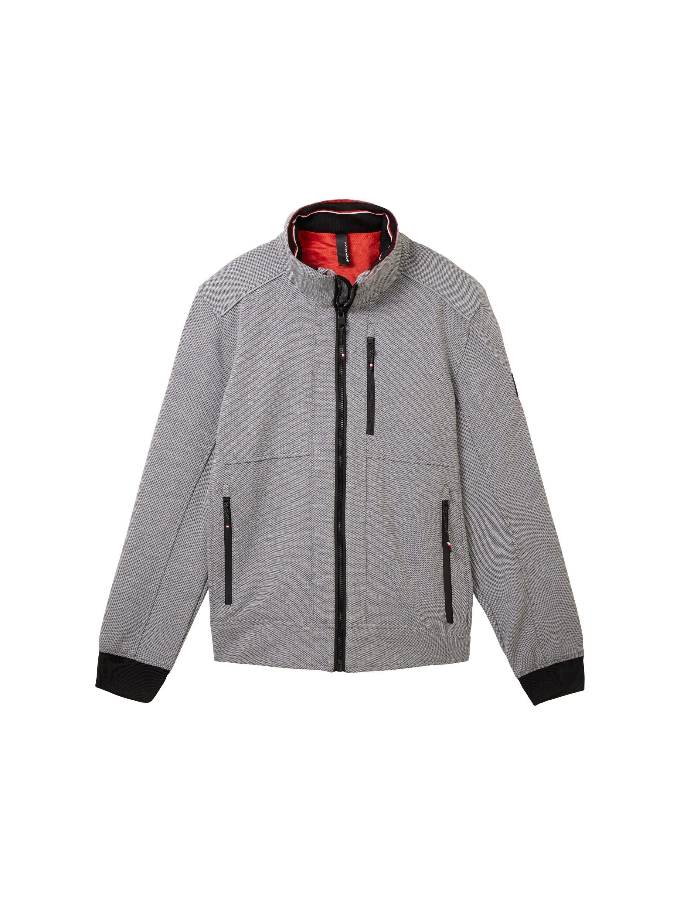 TOM TAILOR Outdoorjacke (1-St) steel structure knitted