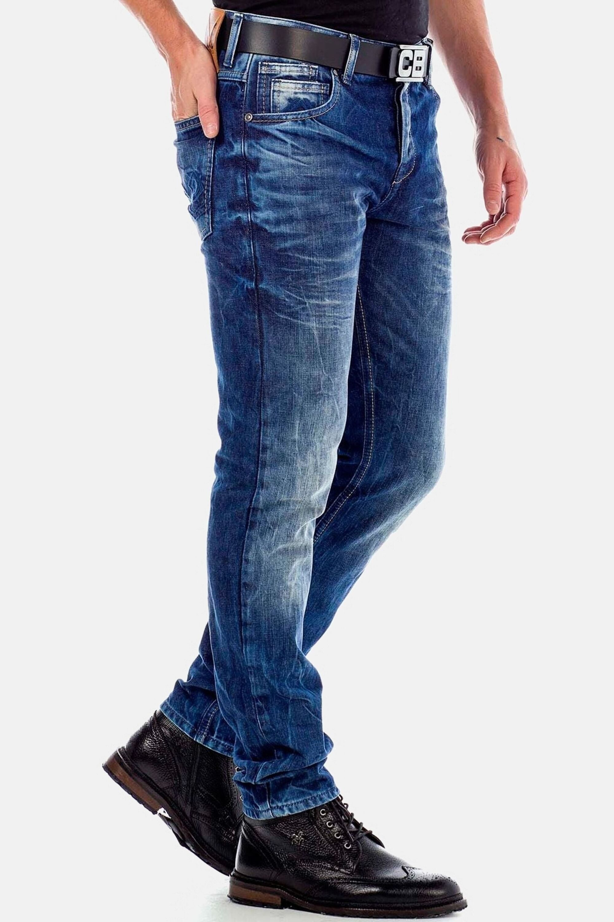 Cipo & Baxx 5-Pocket-Jeans Jeans im Straight Fit – Bild 5 von 5