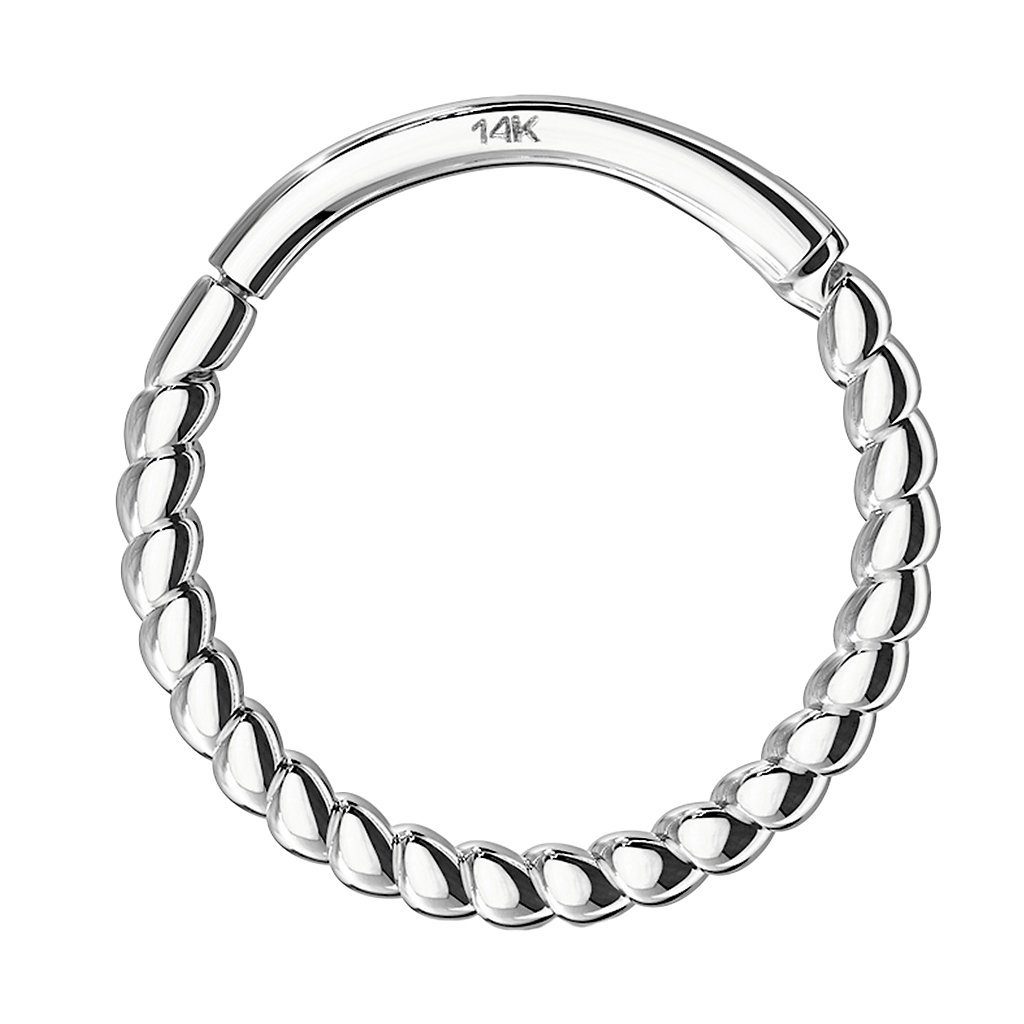 Nasenpiercing Piercing Septum Geflochten 585 Gold 14 Karat
