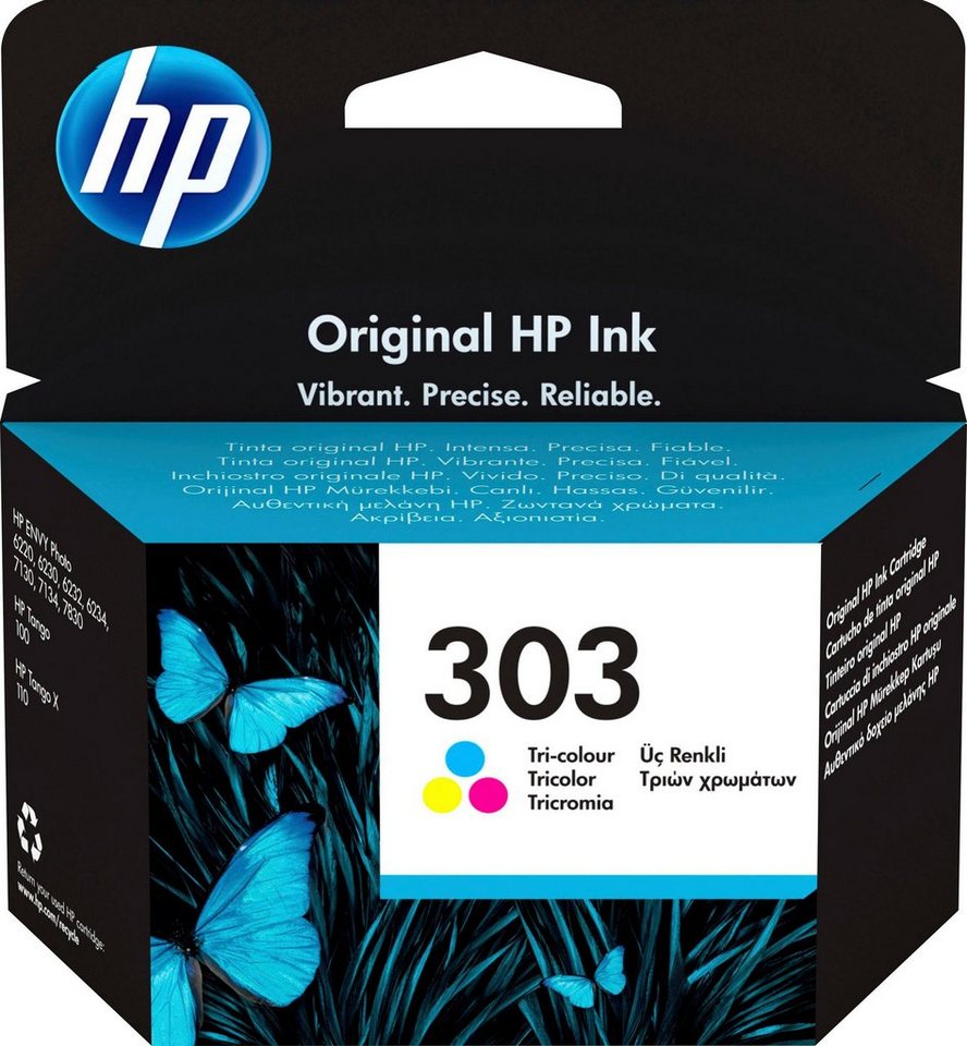 HP 303 Tintenpatrone (1-tlg., original Druckerpatrone 303 Cyan)