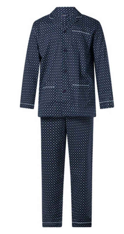 Gentlemen Schlafanzug Herren Pyjama Web Qualität (2 tlg) Baumwolle