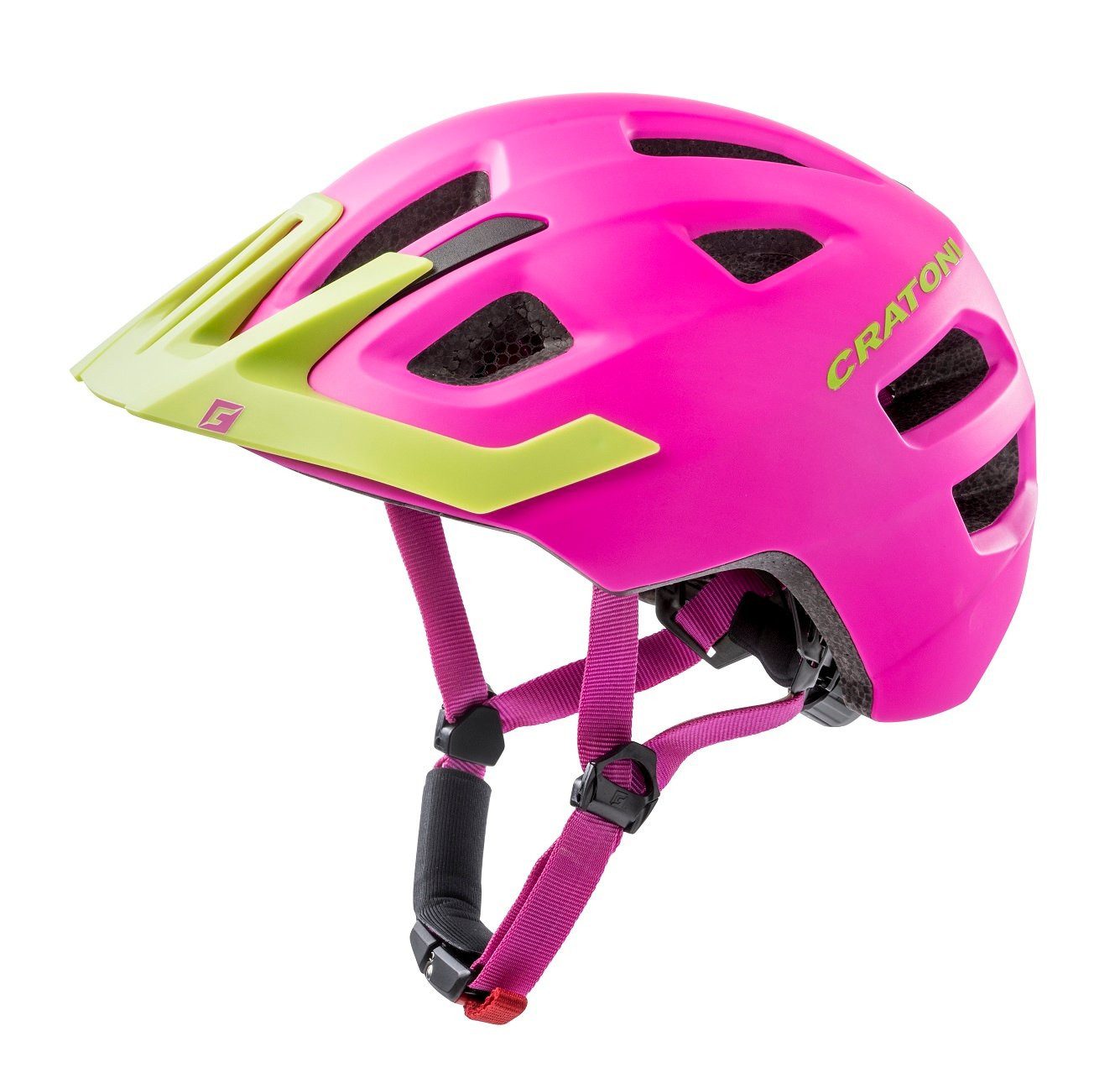 Fahrradhelm Maxster PRO #19 matt pink/lime