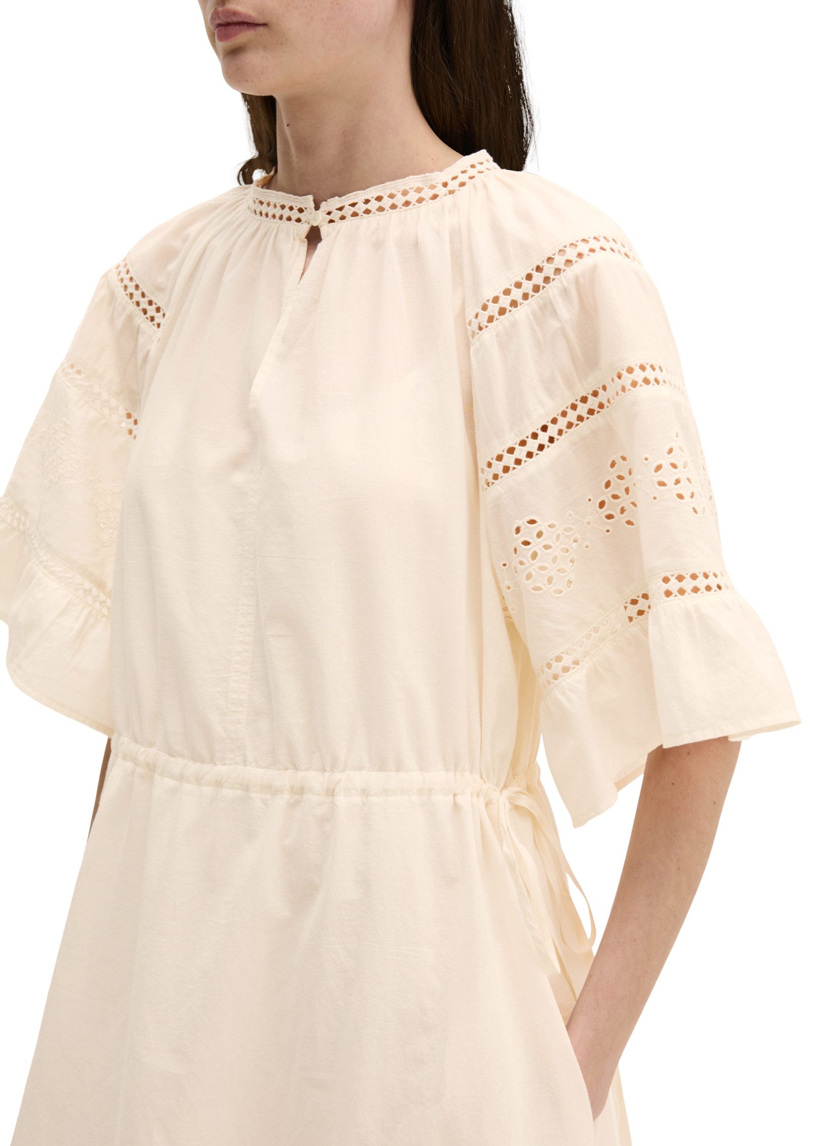 Marc O'Polo Minikleid aus besticktem Baumwoll-Voile