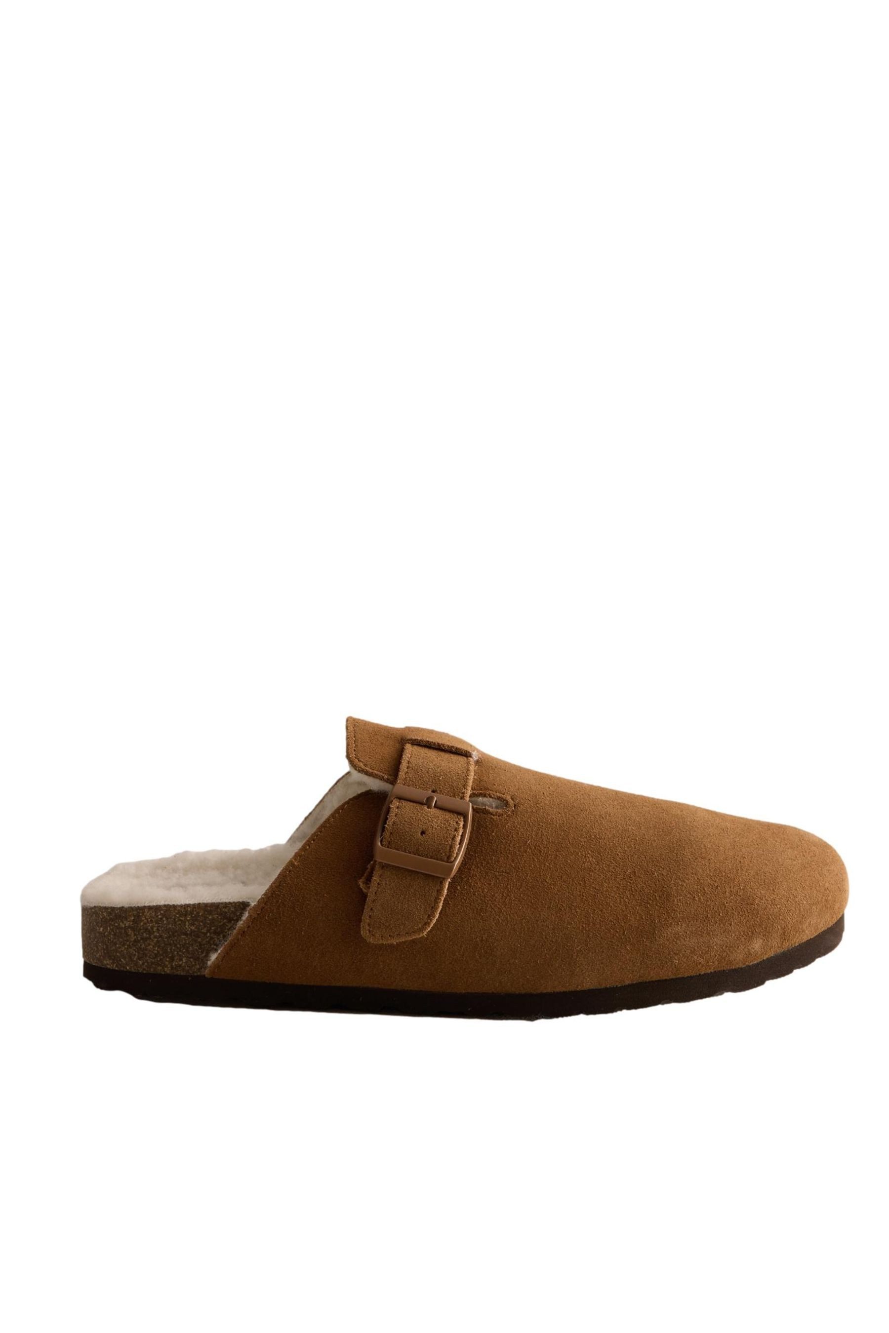 Next Hausschuhe aus Veloursleder mit Schnalle Hausschuh (1-tlg)