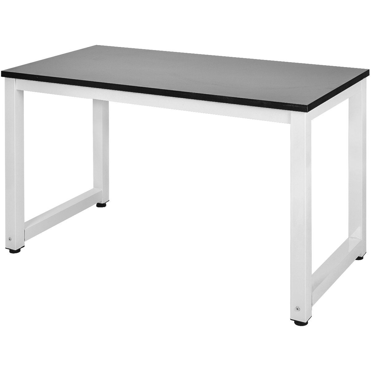 Merax | | Stahlgestell Schwarz in Computertisch PC Farben verschiedenen Schreibtisch Bürotisch Arbeitstisch, Tisch Aufbau schwarz weiß einfacher