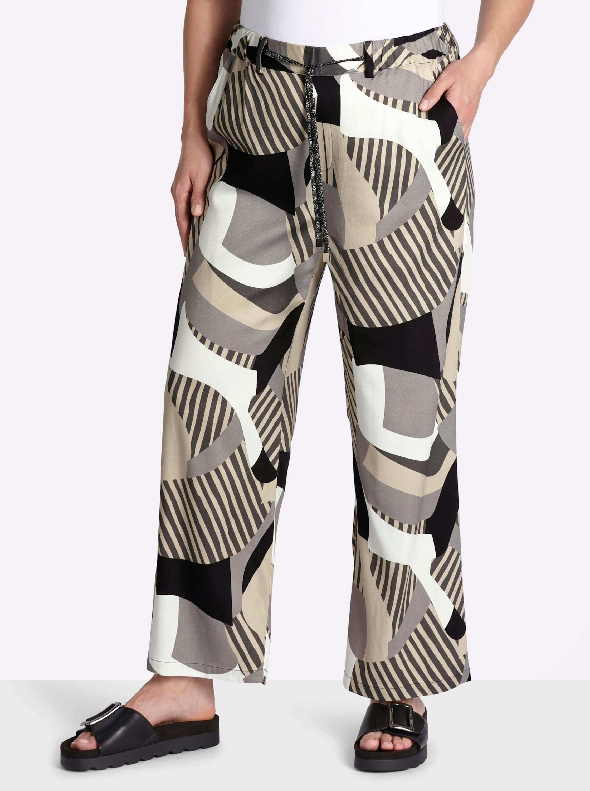 Sheego Jerseyhose Marlenehose normal