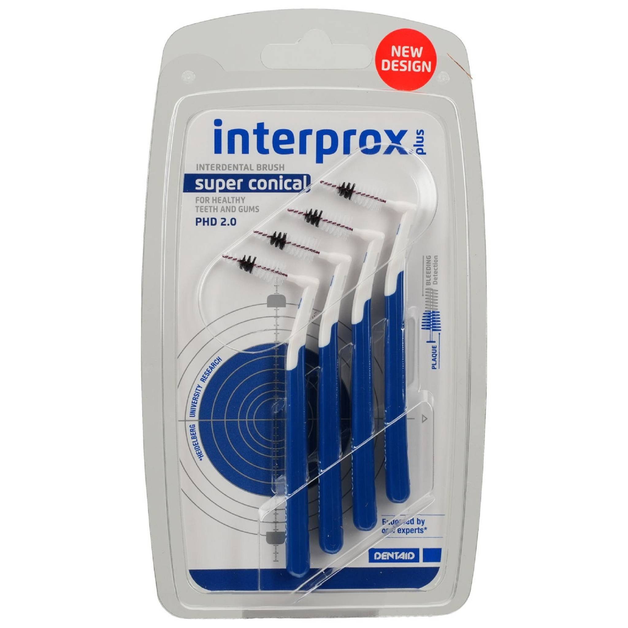 Interprox Zahnbürste plus super conical blau Interdentalbür. 4 St PZN 19262903