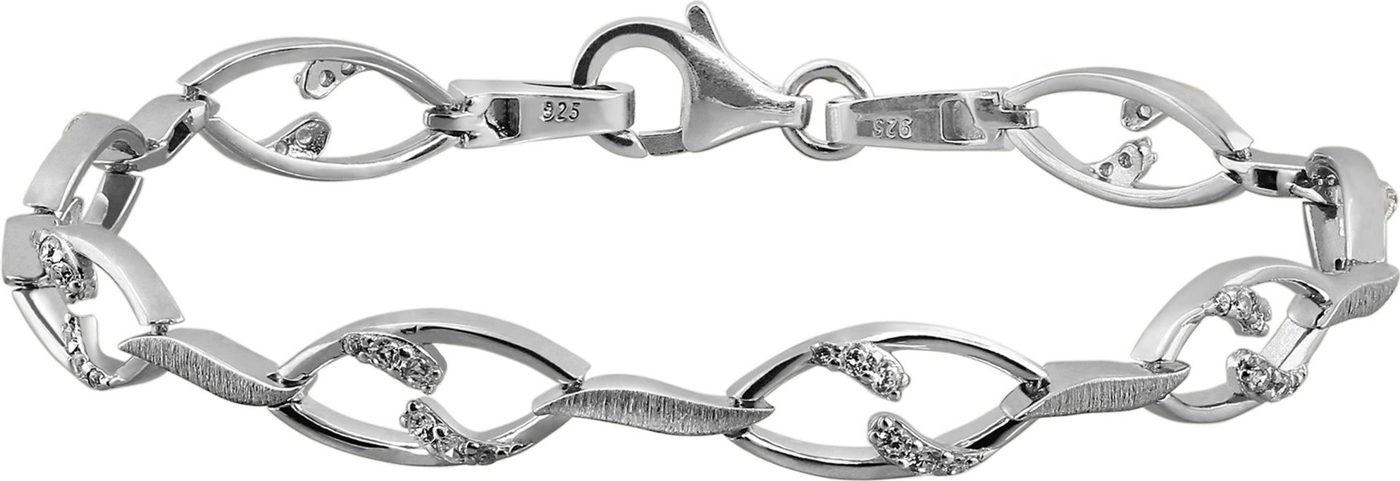 SilberDream Silberarmband SDA4901WX SilberDream 925 Sterling Silber (Armband), Damen Armband (Dreieck) ca. 18,7cm, 925 Sterling Silber, Farbe: silber