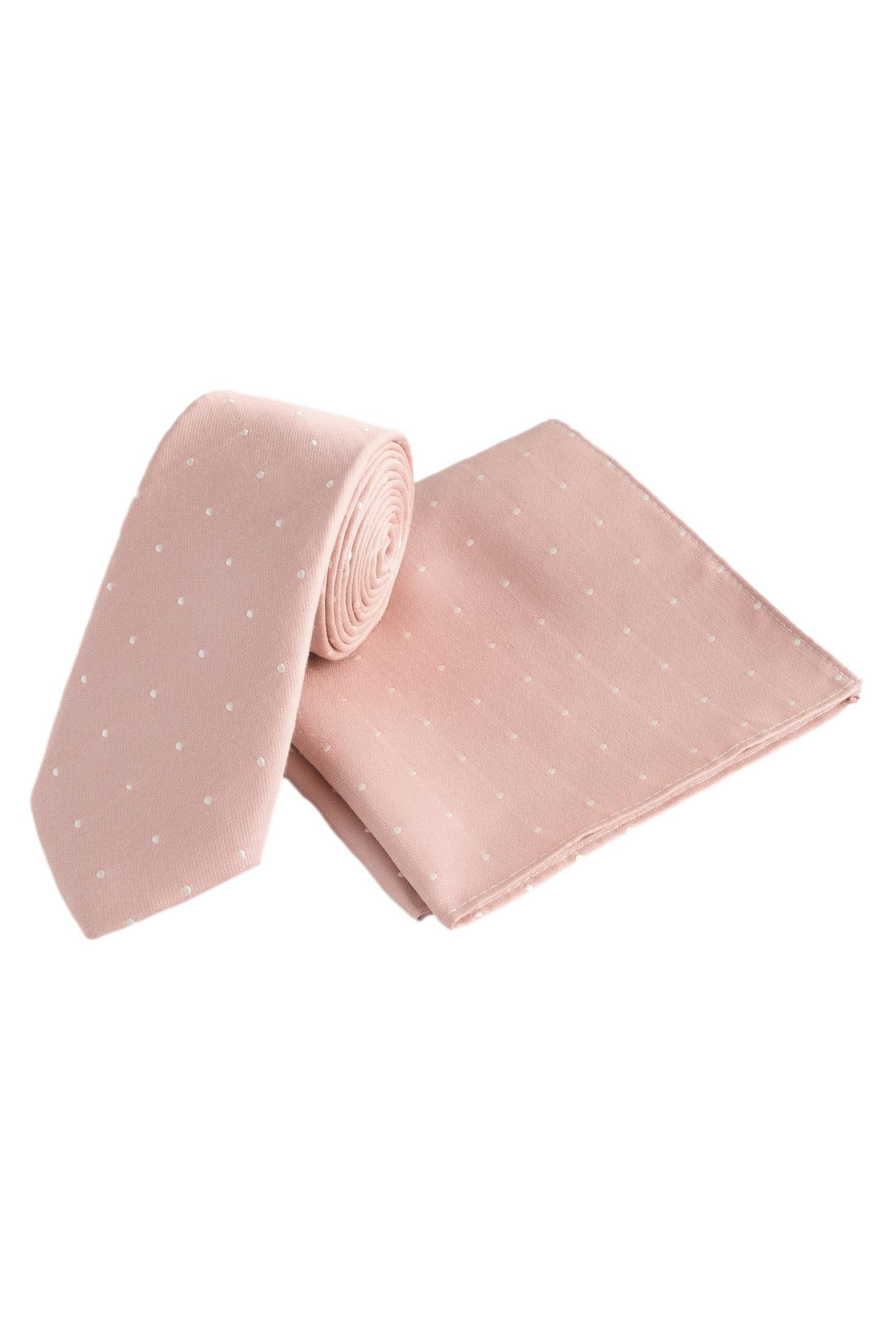 Next Krawatte Getupfte Krawatte und Einstecktuch, Set (2-St) günstig online kaufen