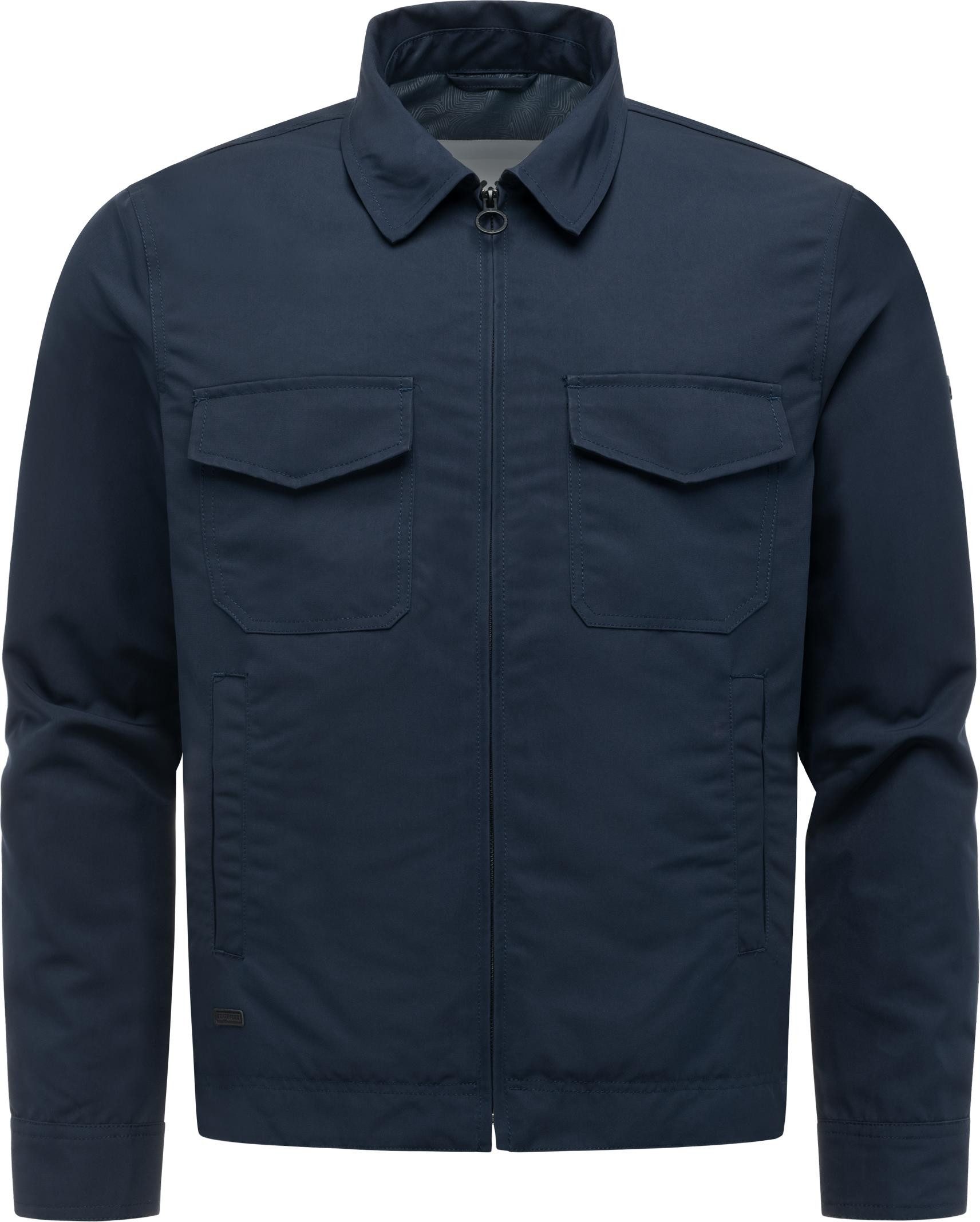 Ragwear Hemdjacke Dyphner YOUMODO Wasserabweisende Übergangsjacke mit Hemdkragen