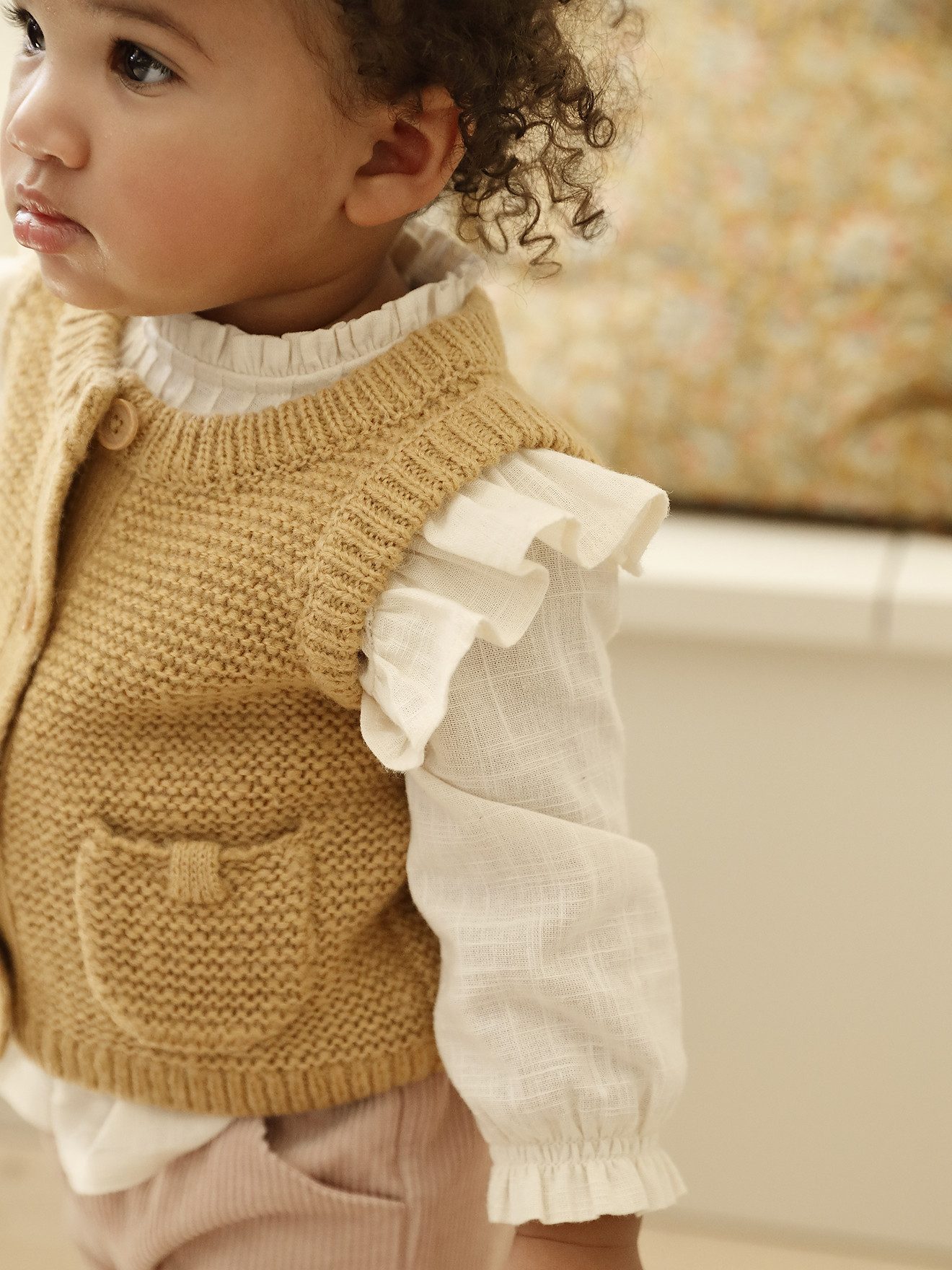 vertbaudet cardigan baby knitted vest