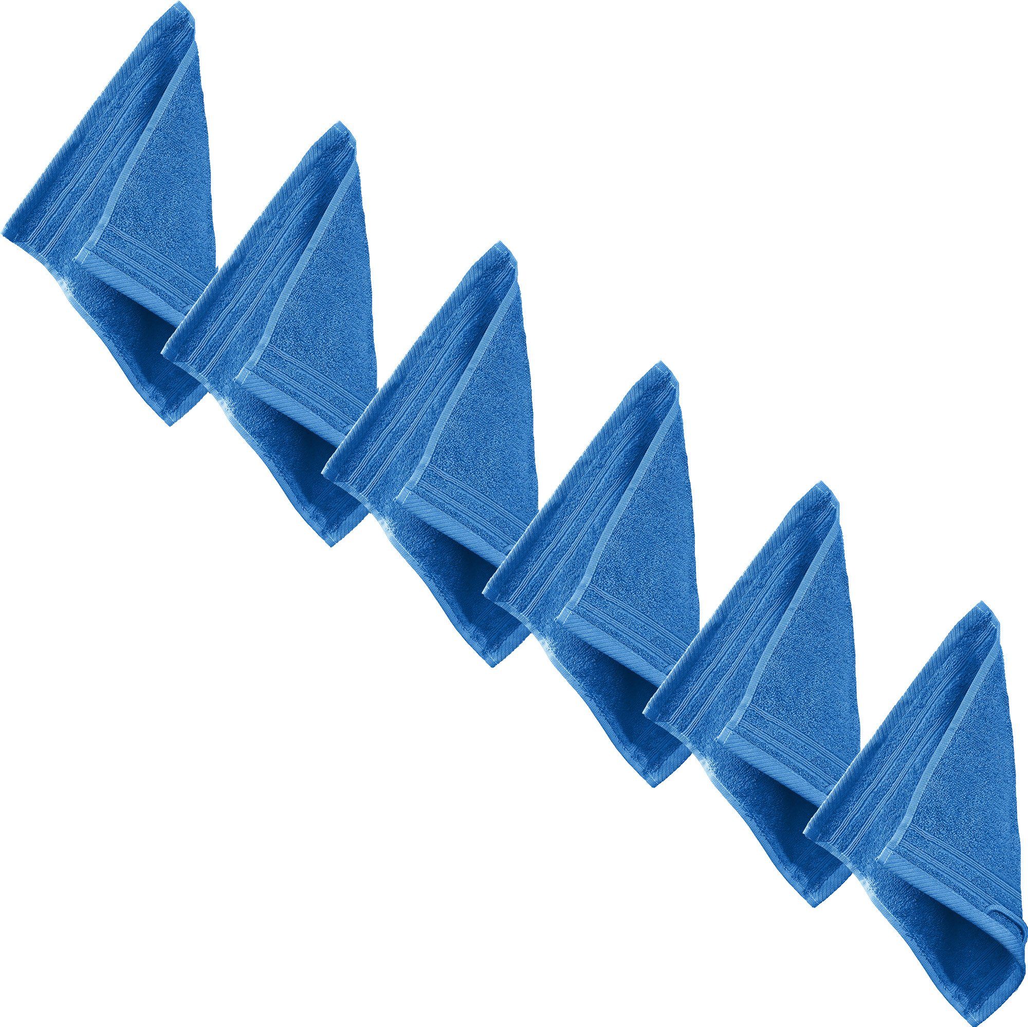 Erwin Müller Seiftuch Seiftuch "Heidelberg" 6er-Pack, Frottier, Walk-Frottier Uni