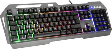 Speedlink LUNERA Metal Rainbow Gaming-Tastatur (mehrfarbige Beleuchtung)