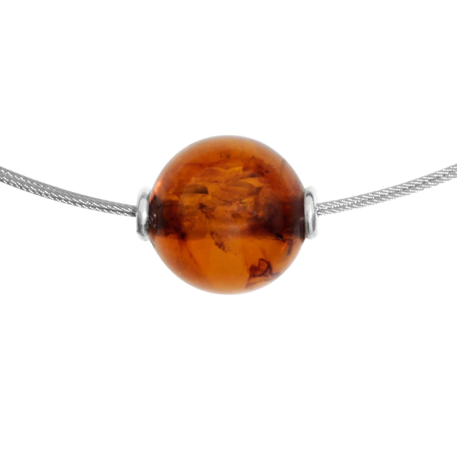 OSTSEE-SCHMUCK Collier Ostsee-Schmuck Collier Bernsteinkugel 13 mm (1-tlg) günstig online kaufen