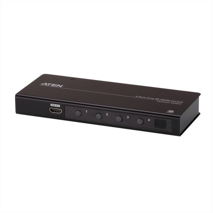 Aten VS481C HDMI Switch mit 4 Ports True 4K Audio- & Video-Adapter
