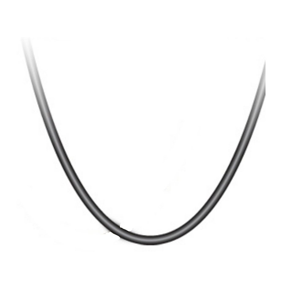 BUNGSA Ketten-Set Kette elastisch Silber aus Gummi Unisex (1-tlg),  Halskette Necklace
