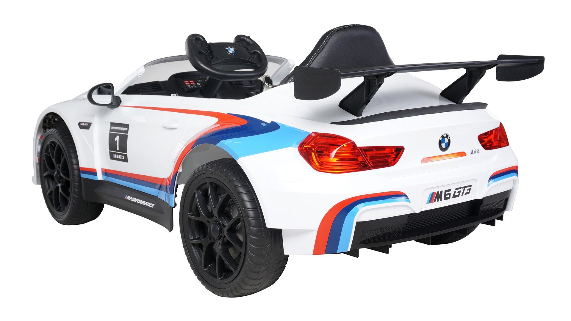 Actionbikes Motors Elektro-Kinderauto »BMW M6 GT3«, Belastbarkeit 35 kg,  Kinder Elektro Auto - mit Fernbedienung - USB - Bluetooth - Soft Start -  Bremsautomatik - 2 x 12 V Motoren - Kinder