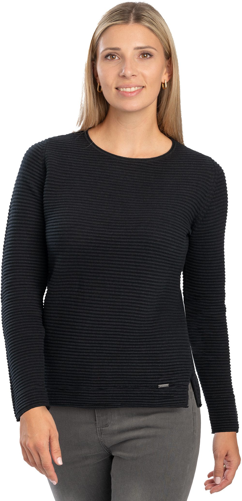 belmina Strickpullover Hochwertiger Baumwoll-Strick