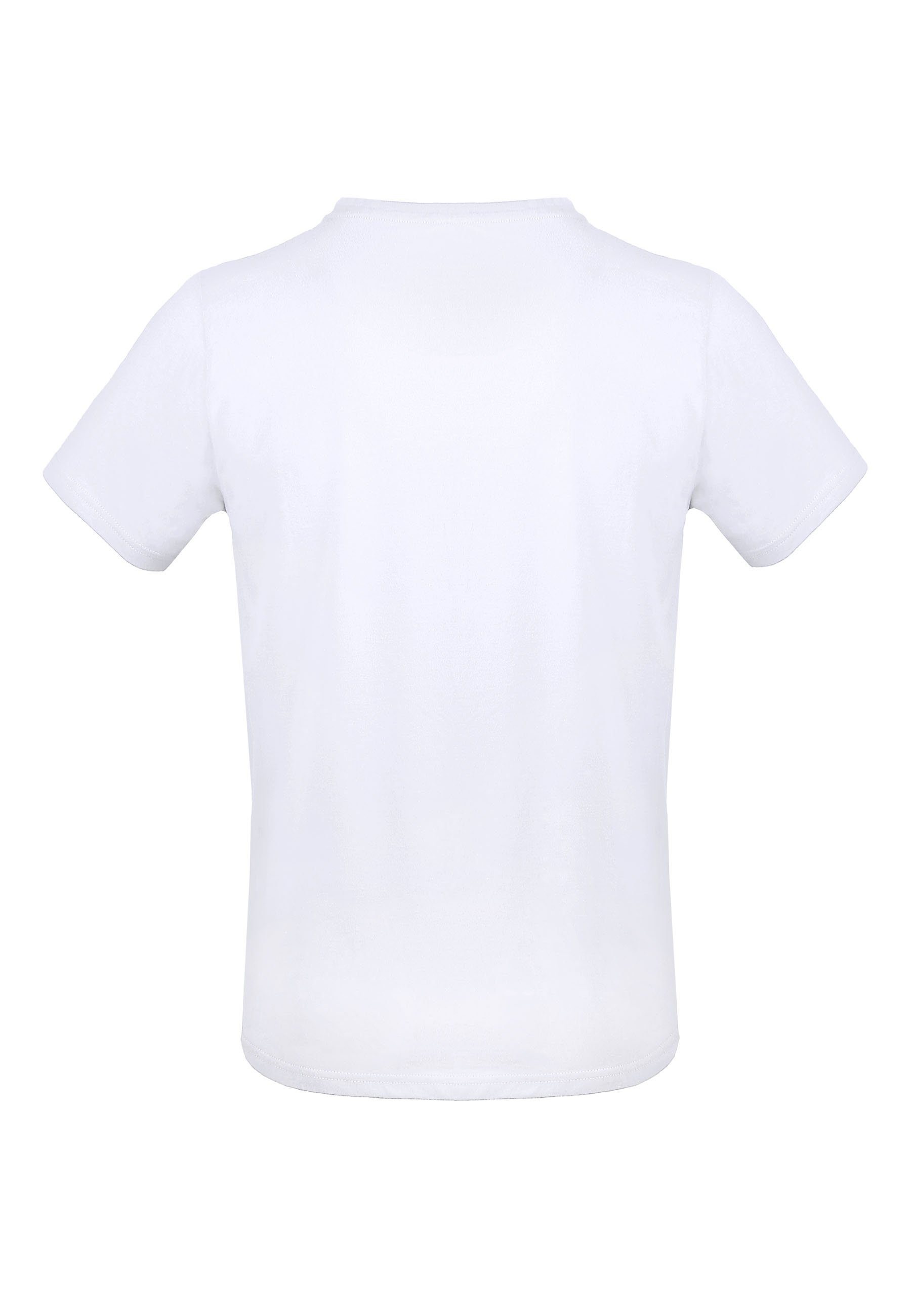 MELA weiß Kurzarmshirt Basic T-Shirt