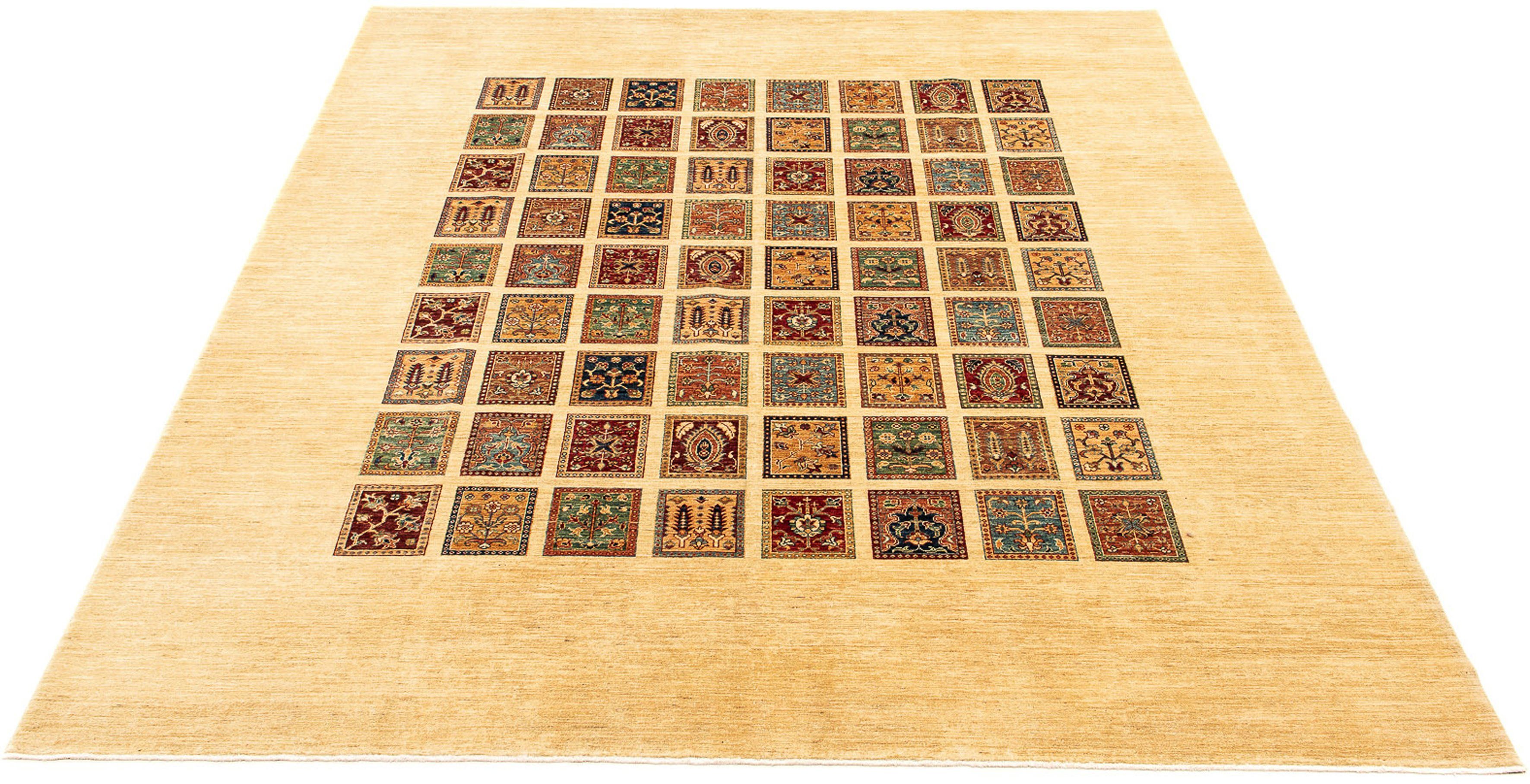 Orientteppich Ziegler - Bachtiari - 325 x 306 cm - beige, morgenland, quadratisch, Höhe: 6 mm, Wohnzimmer, Handgeknüpft, Einzelstück mit Zertifikat