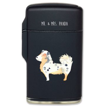 Mr. & Mrs. Panda Feuerzeug Hund Australien Shepherd - Schwarz - Geschenk, Familienhund, Haustier (1-St), Einzigartiges Design