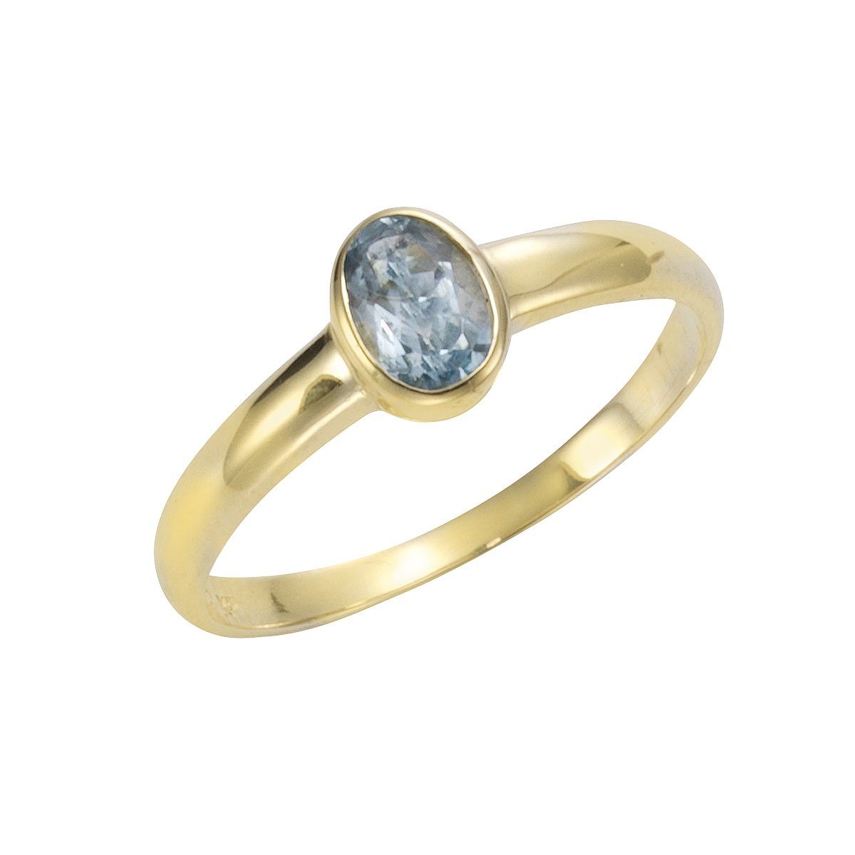 Vivance Fingerring 333/- Gelbgold mit Blautopas (beh) günstig online kaufen