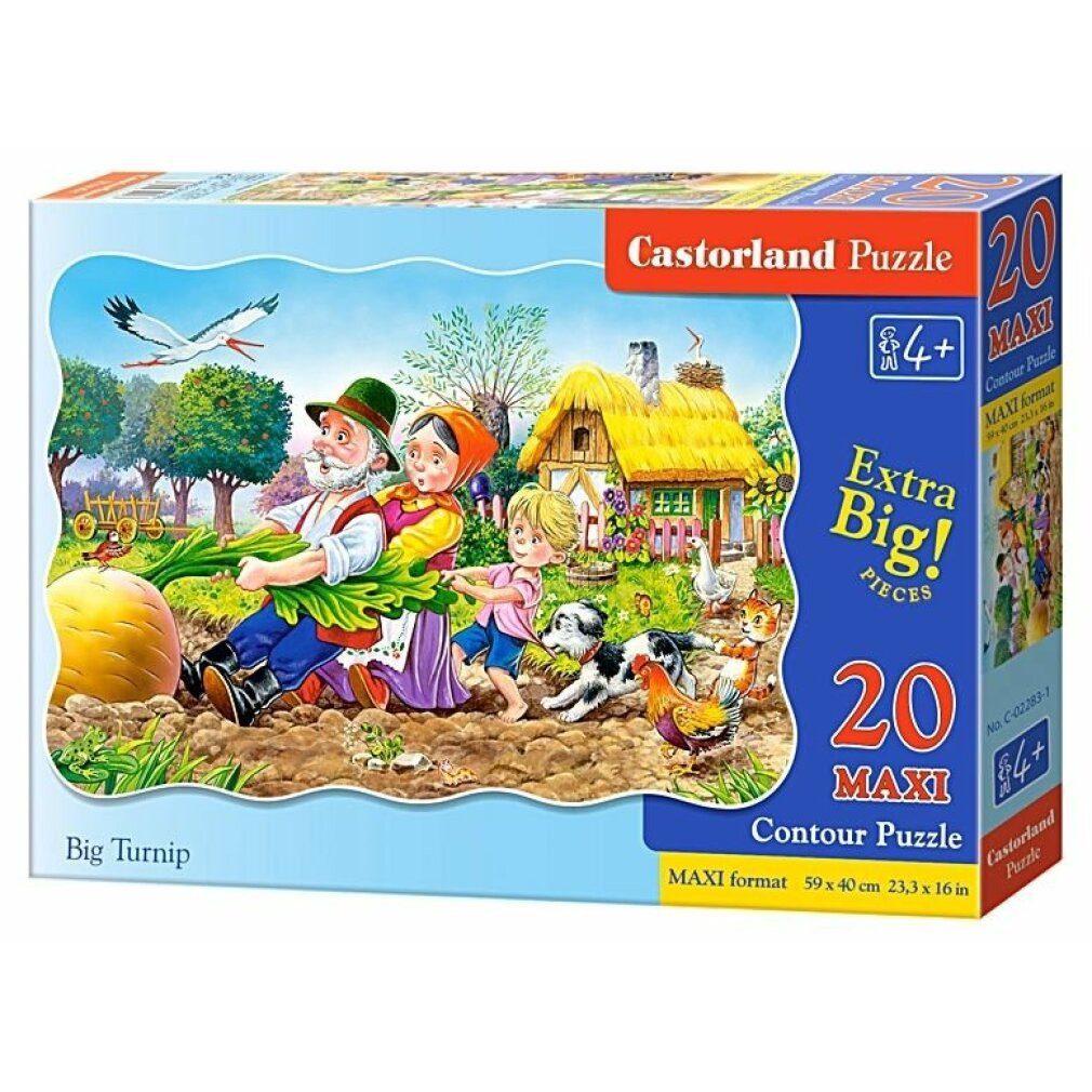 Castorland Puzzle Rübenpuzzle MAXI 20 Teile, Puzzleteile