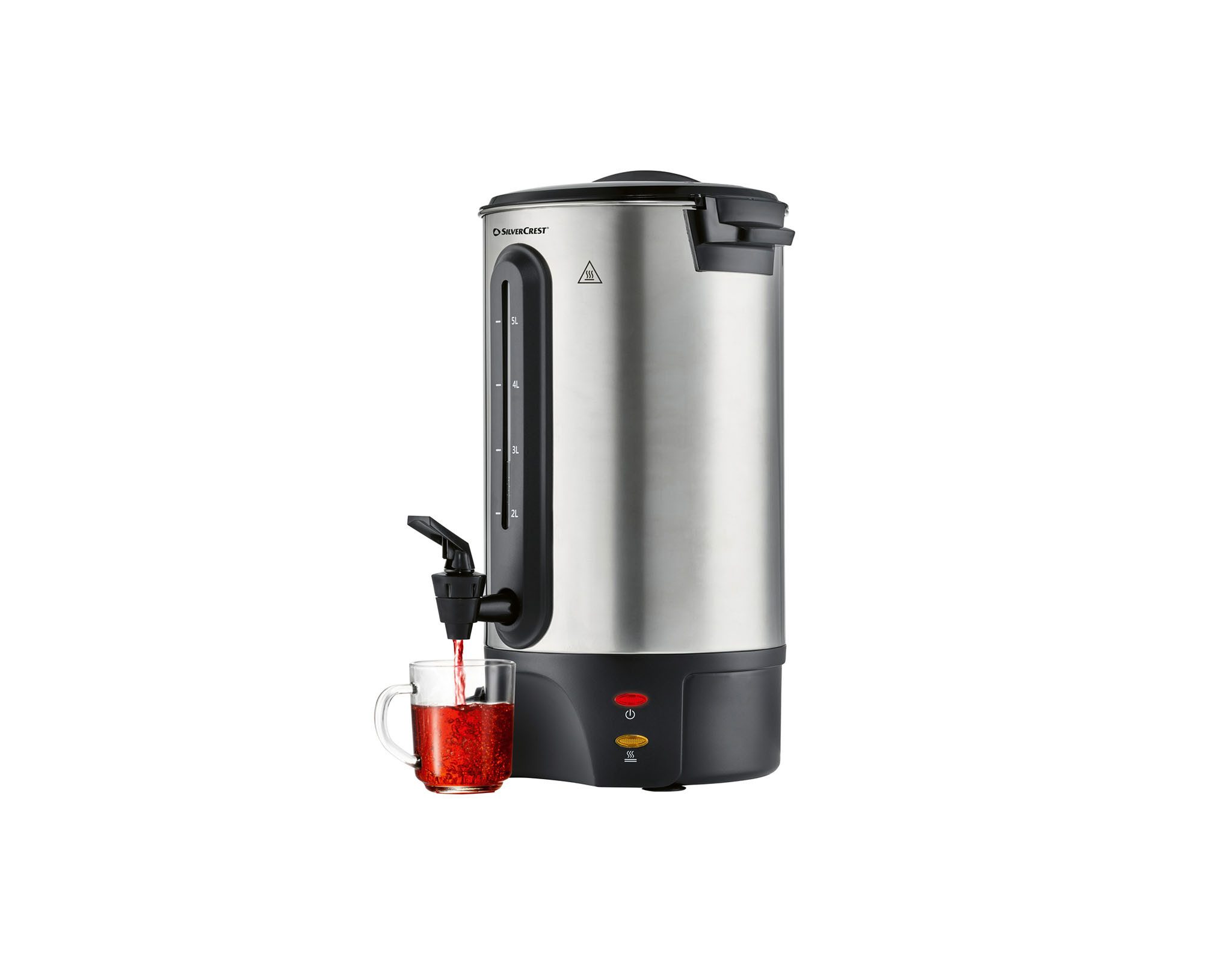 SilverCrest Heißgetränke- und Glühweinautomat Silvercrest Heißgetränkeautomat Glühwein Tee Wasser SHGA 1300 6,6Liter