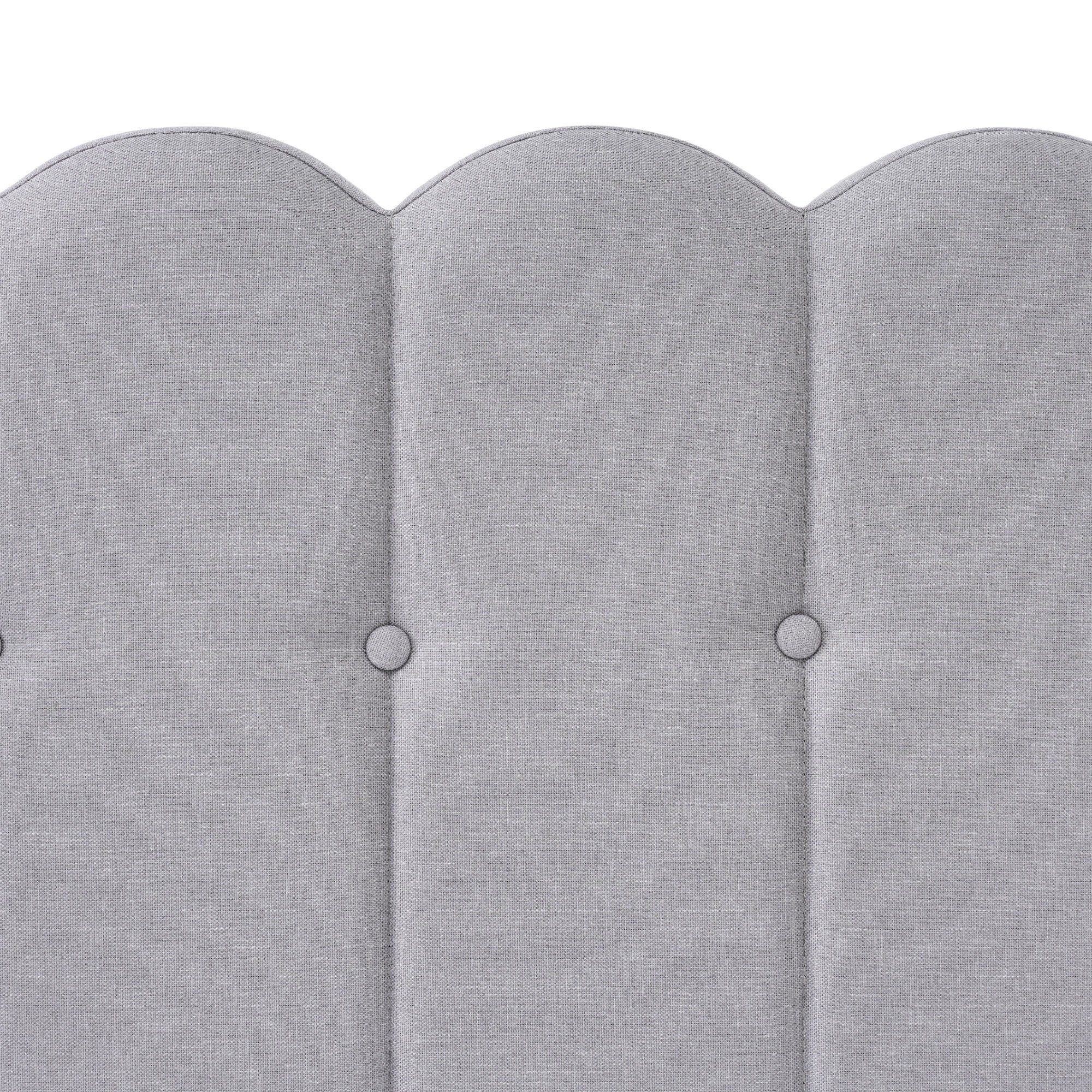 Polsterbett, Doppelbett mit USB Typ C Ladefunktion, 140x200 cm, Leinen