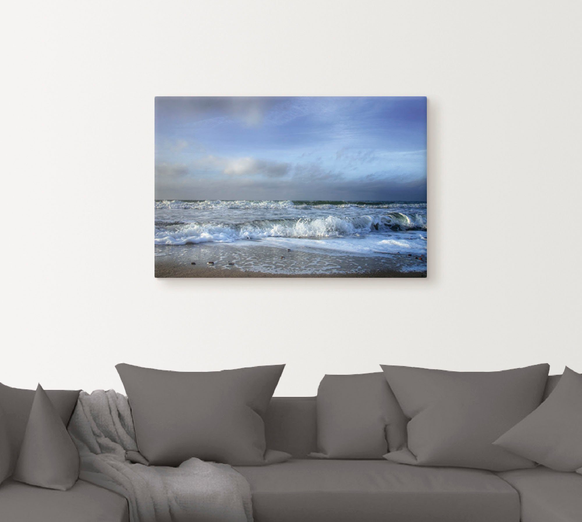 Artland Wandbild Ostsee, Strand (1 St), als Leinwandbild, Poster in verschied. Größen