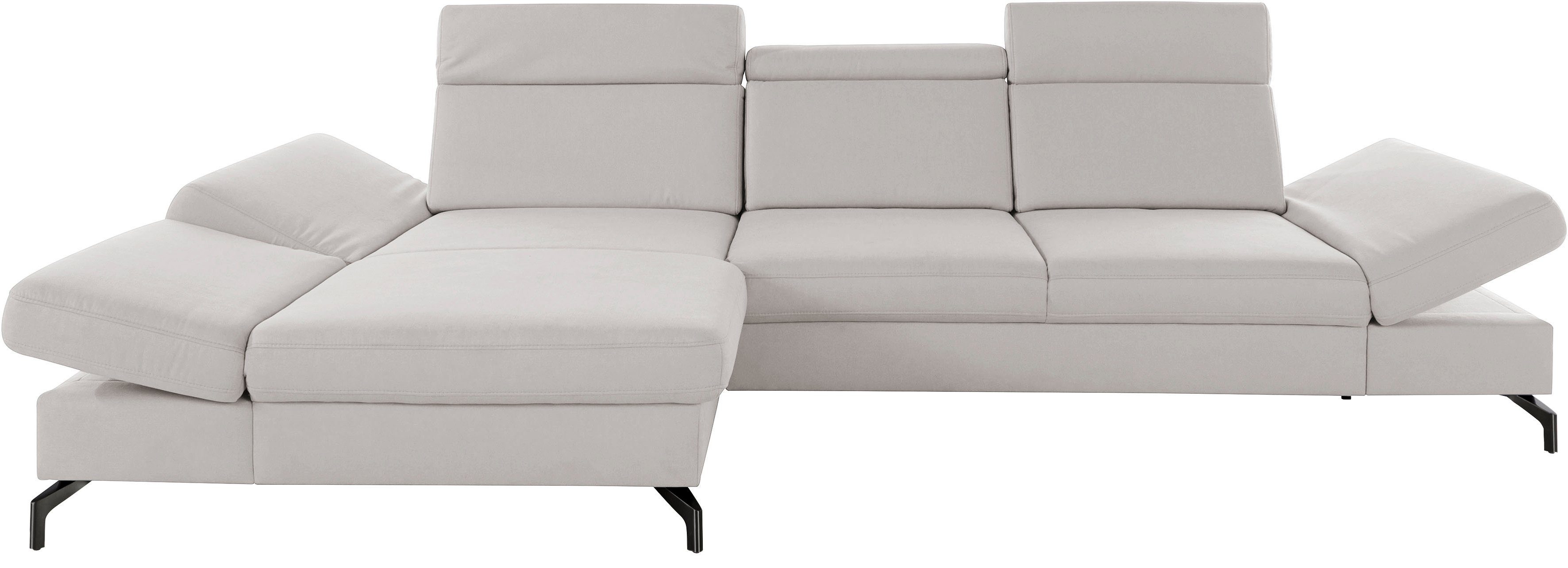 sit&more Ecksofa Brisbane L-Form, Fußhöhe 12 günstig online kaufen