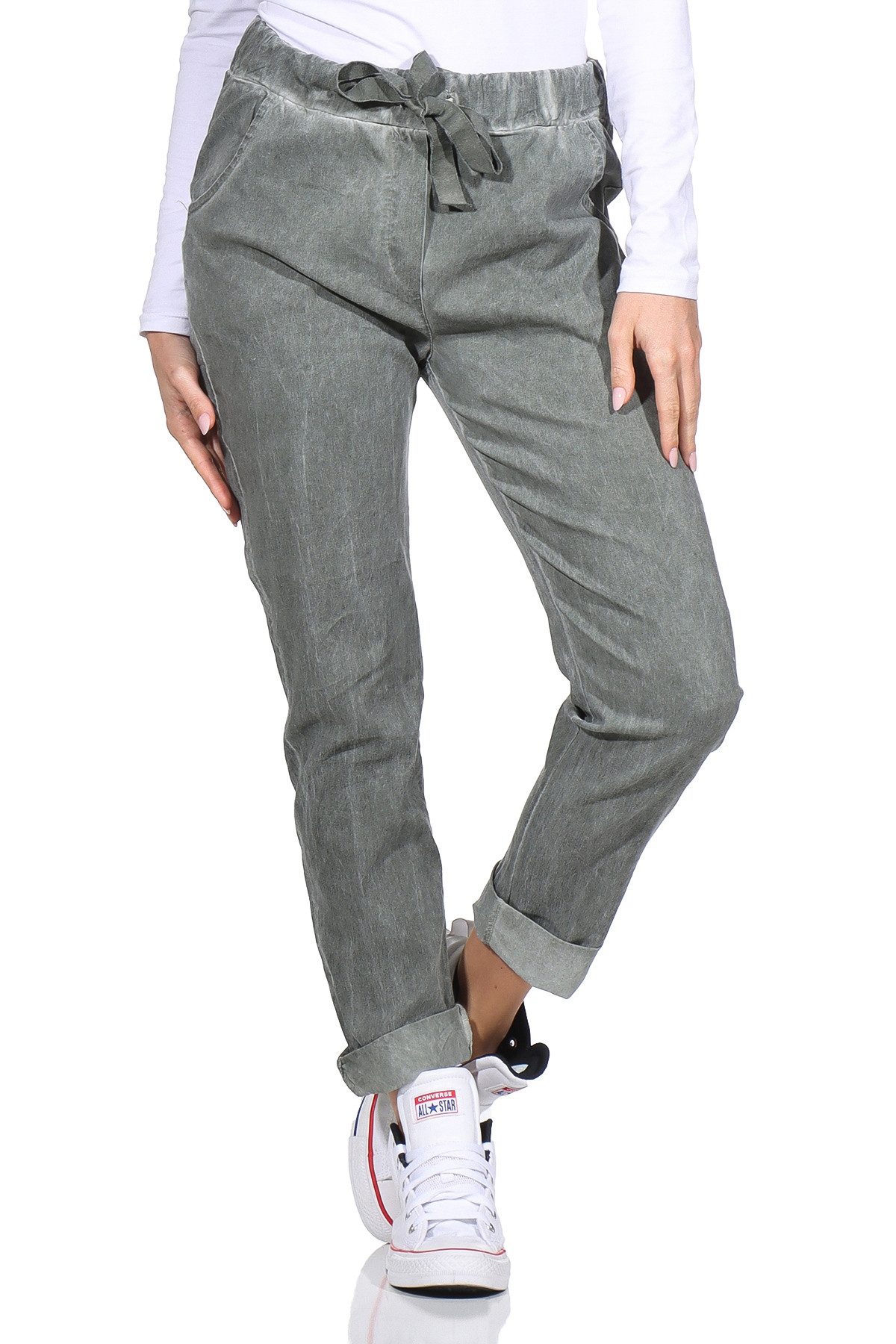 simaranda Sweathose Freizeithose 21515 Sweatpants im Vintage Look Joggpants