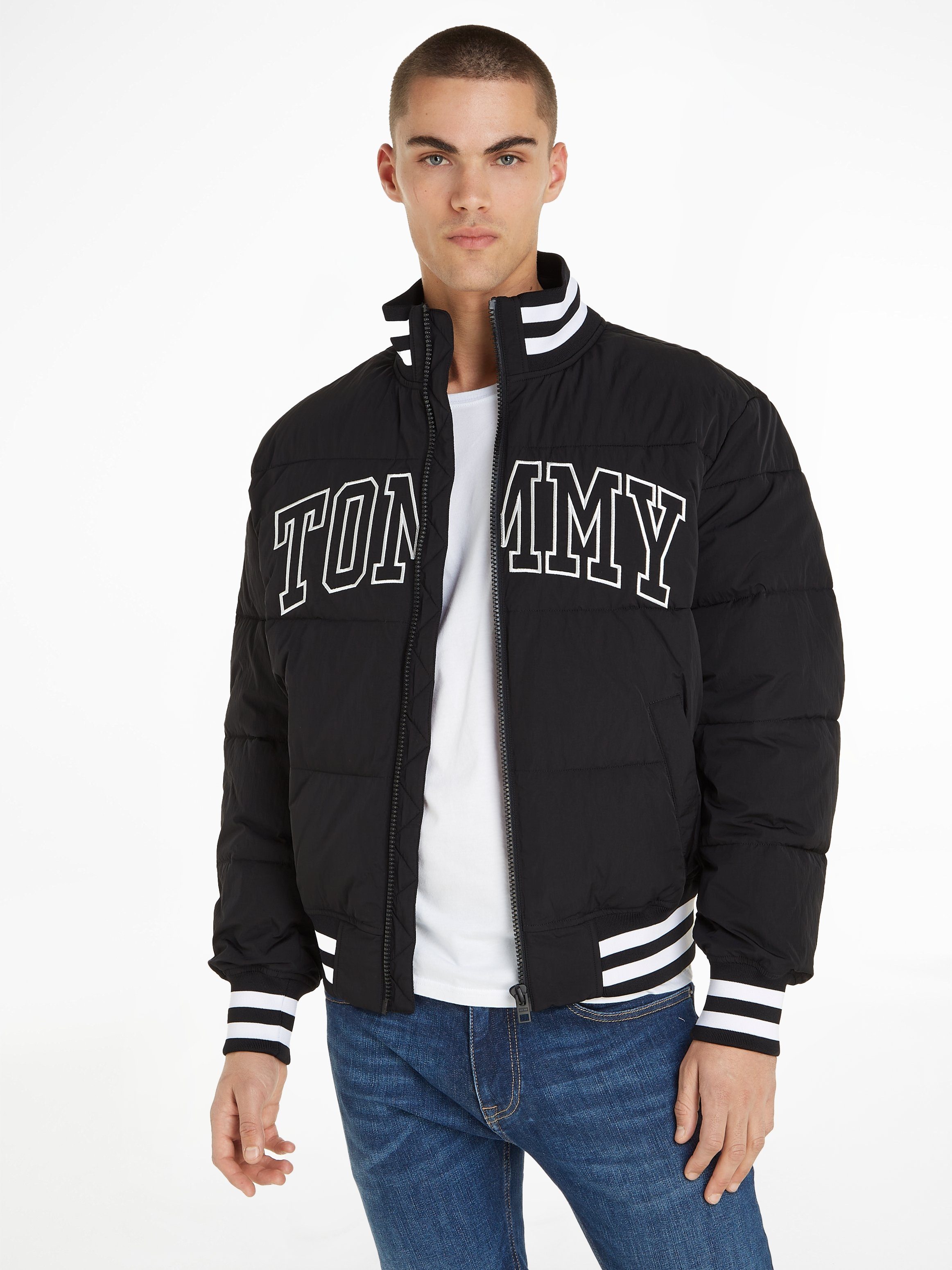 Jeans Steppjacke VARSITY PUFFER TJM NEW Tommy