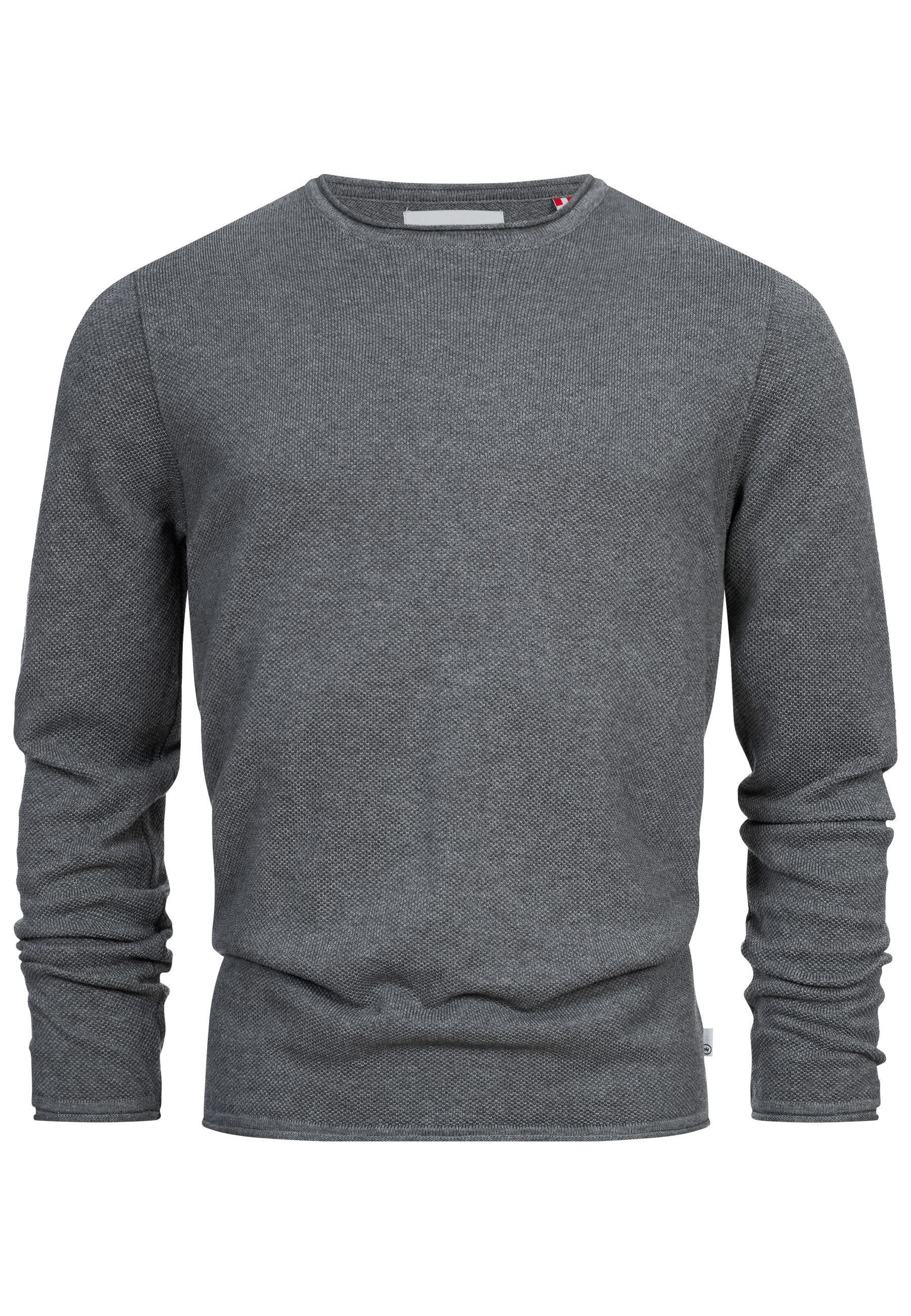 Kronstadt Strickpullover KSPep Feinstrickpullover mit Rundhalsschnitt günstig online kaufen