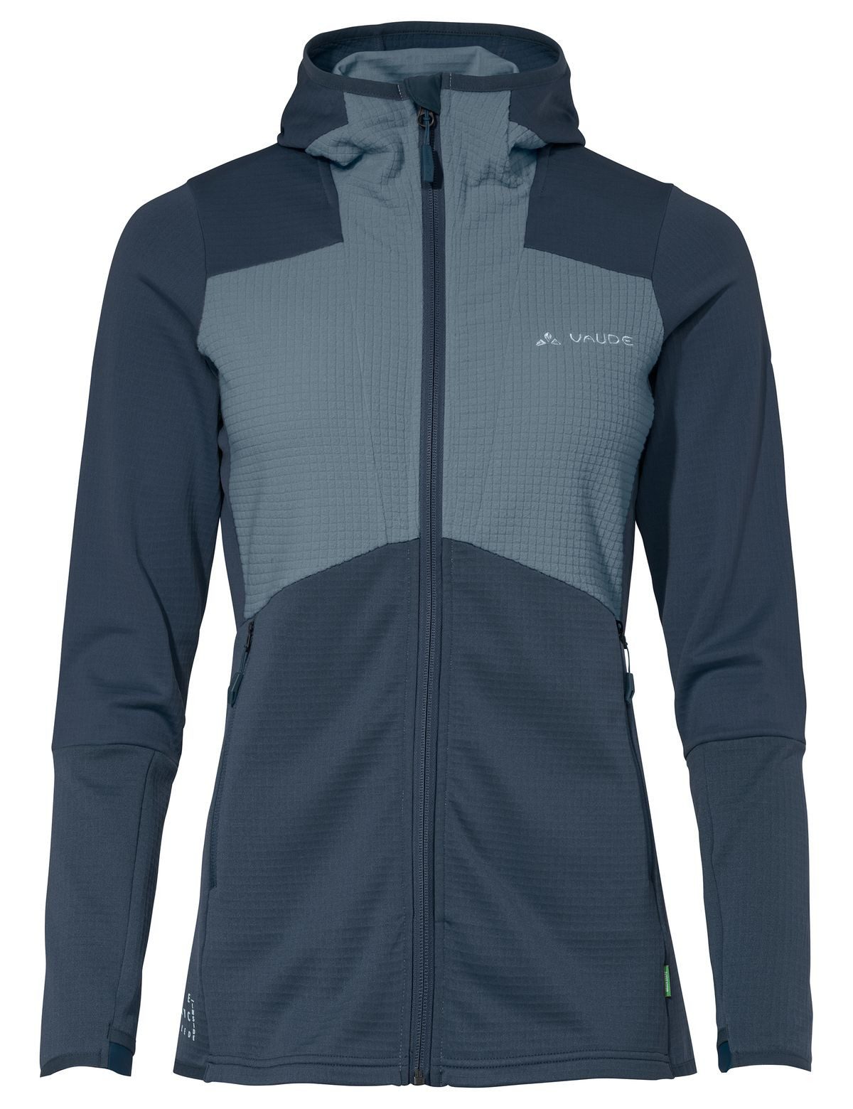 Kapuzenfleecejacke VauDe Damen Monviso Grid Fleecehoody
