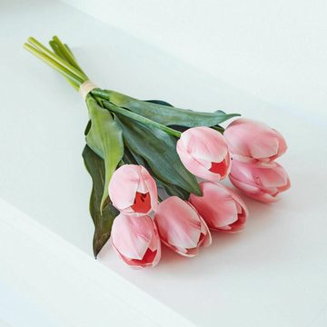 Kunstblume Deko-Blume 14er Set Bertien rosa/grün, Mirabeau, Höhe 40.0 cm
