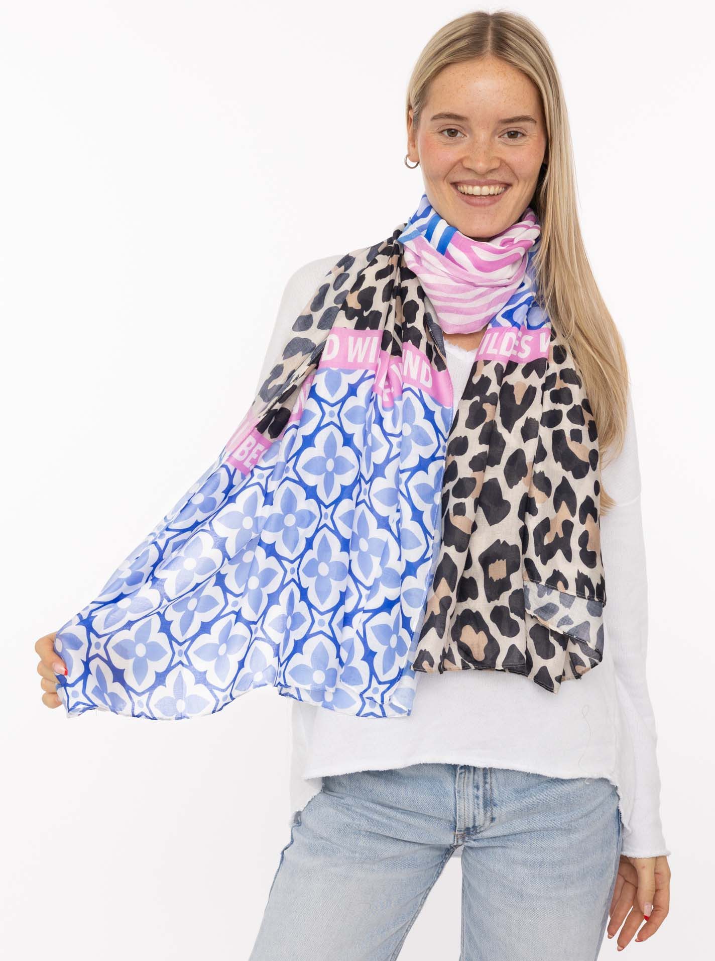 Zwillingsherz Schal Viskose Mix "Animal Block", Schal mit Mustermix und Sch günstig online kaufen