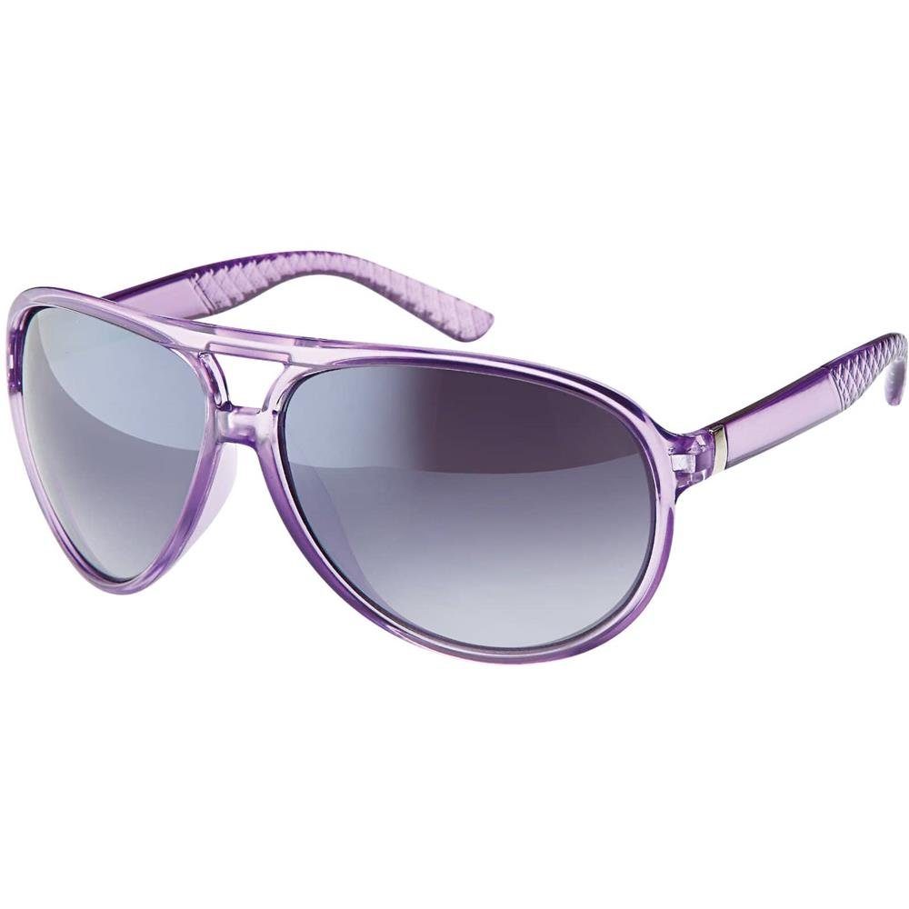 BEZLIT Eyewear Pilotenbrille Piloten Designer Damen Sonnenbrille (1-St) mit schwarzen Linsen Violett Schwarz