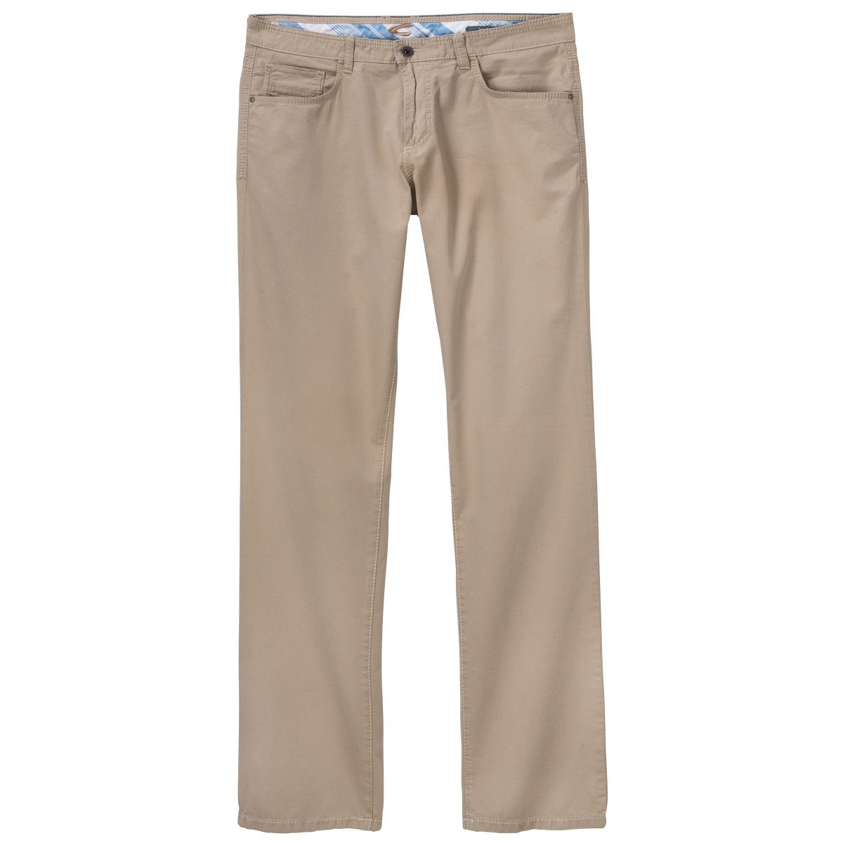 Übergrößen beige camel leicht 5-Pocket active Active Stoffhose 5-Pocket-Hose Camel